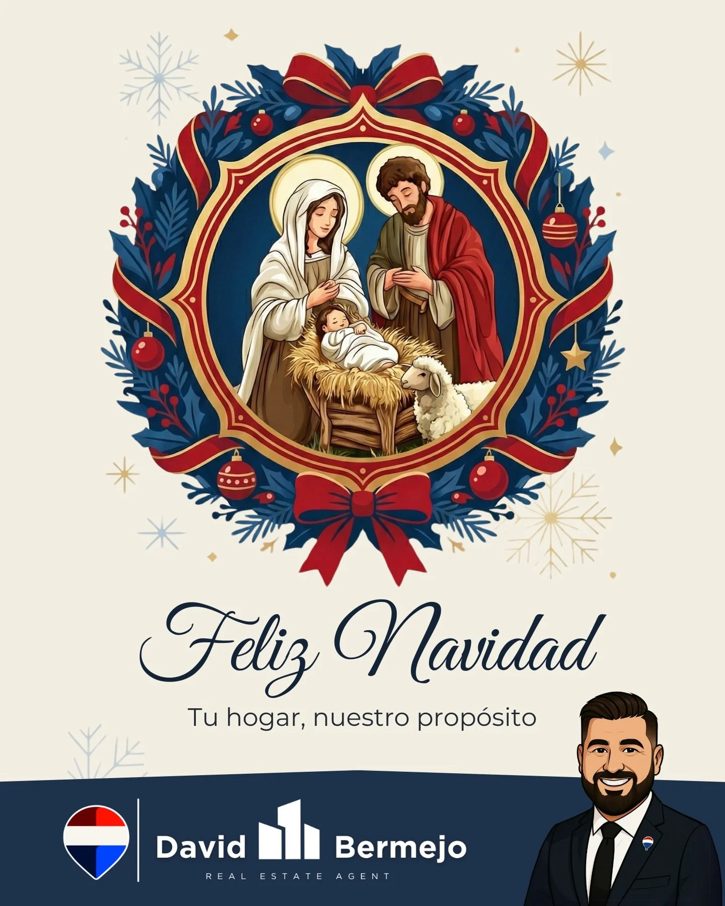 &iexcl;La Navidad ya est&aacute; aqu&iacute;! 🎄✨

M&aacute;s all&aacute; de los contratos y las llaves, lo que m&aacute;s disfruto de mi trabajo como consultor inmobiliario es la gente que conozco en el camino. Por eso, hoy quiero desearos unas feli