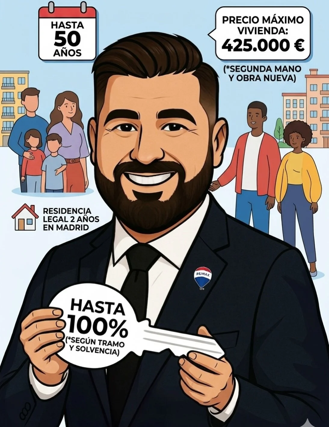 Comprar casa en Madrid ahora es posible hasta los 50 a&ntilde;os 🔑🏠

&iquest;Pensabas que las ayudas eran solo para &ldquo;j&oacute;venes&rdquo;? &iexcl;Ya no! La Comunidad de Madrid ha actualizado el programa #MiPrimeraVivienda este 2026 y las con