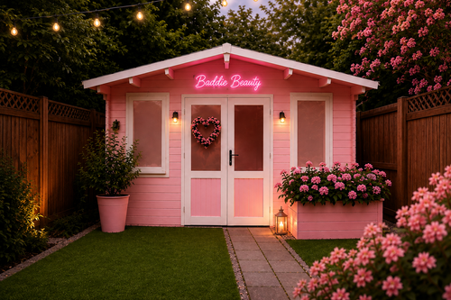 Baddie Beauty private garden beauty cabin