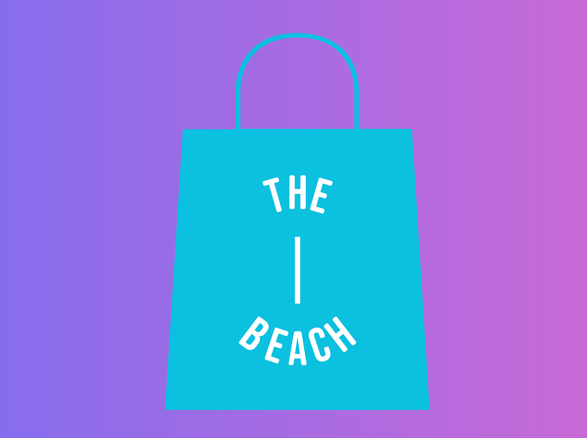 The Beach shopping bag