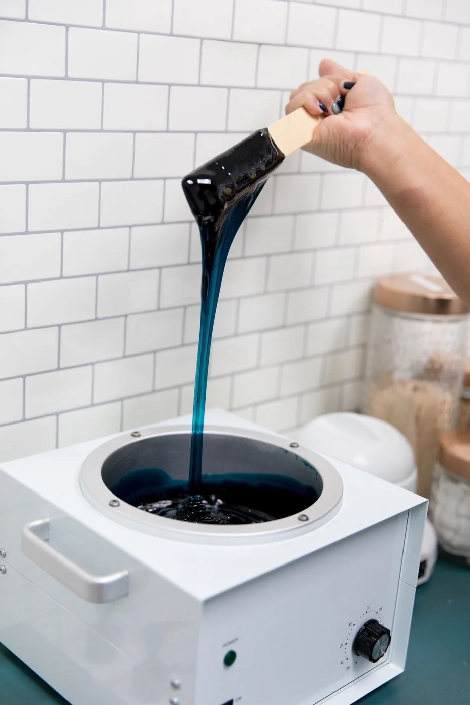 preparing hot wax