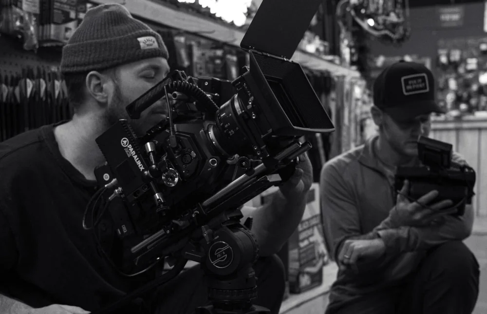 Bravo Film House crew operating a cinema camera on a brand film shoot
