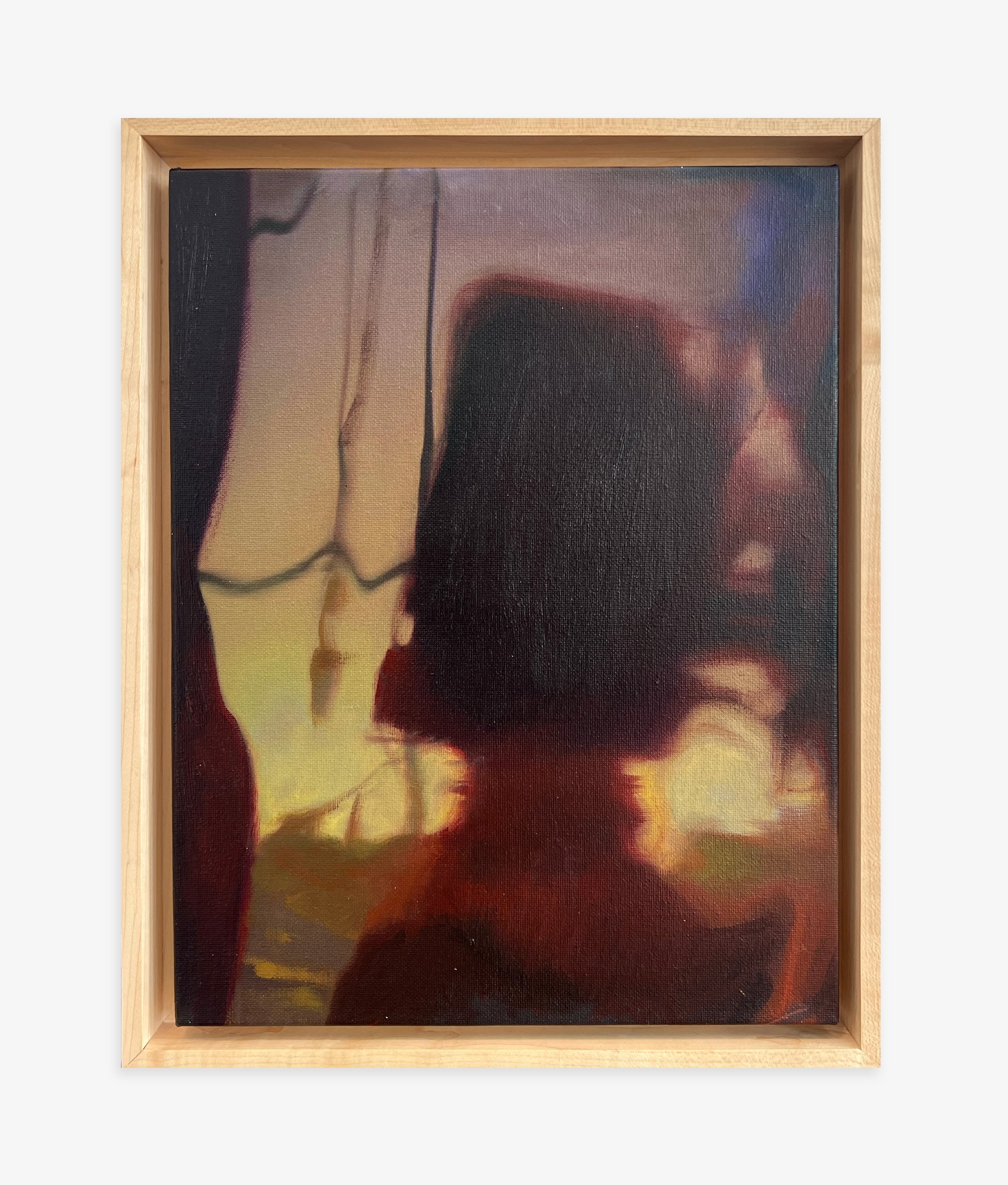 Untitled , 2025 
oil on canvas 
14 x 11 in | 35.5 x 27.9 cm 
framed: 12 1/4 x 15 1/4 in | 31.1 x 38.7 cm
