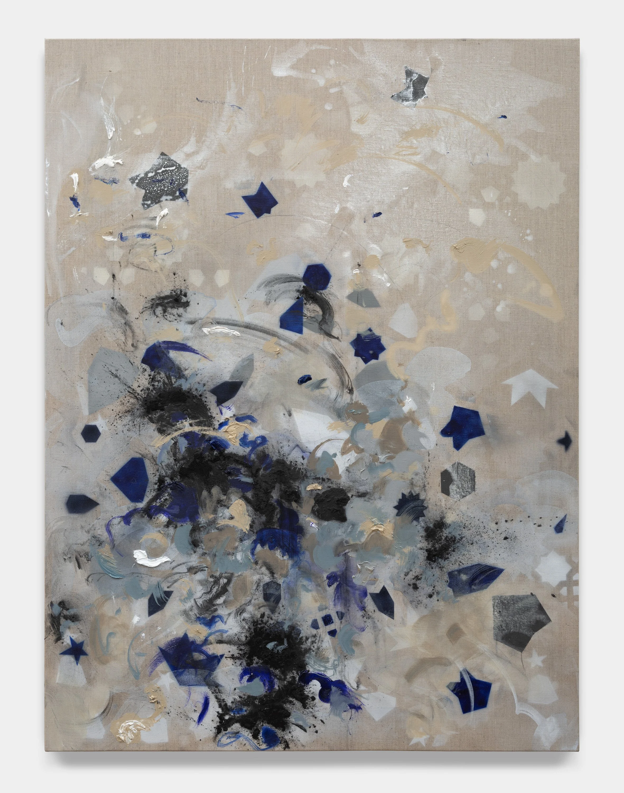  Sacred Fragments , 2026 
powdered pigment on raw linen 
48 x 36 in | 121.9 x 91.4 cm