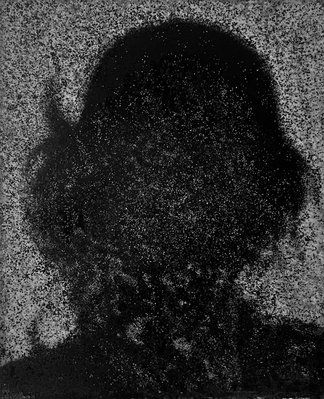  Untitled , 2026 
oil, charcoal, sand, seeds and gold leaf on canvas
 
24 x 20 in | 61 x 50.8 cm
