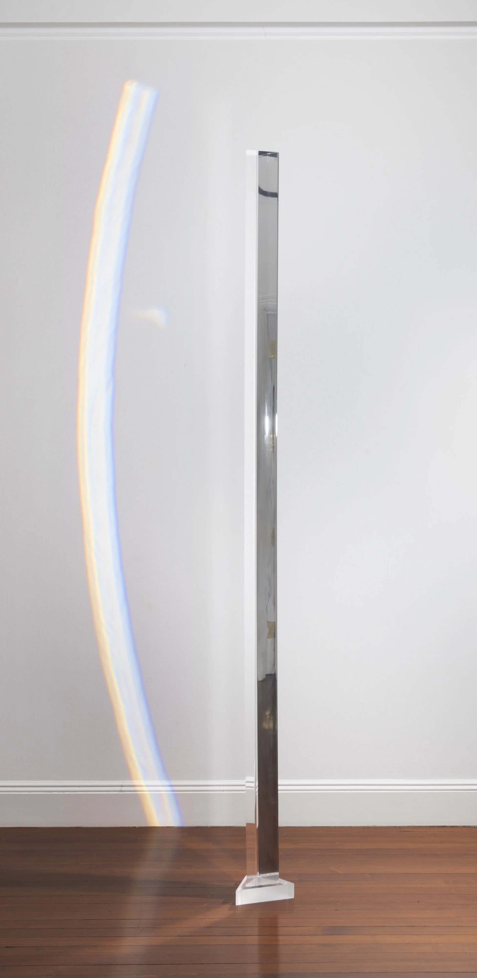  Prism Column , 1966/2015 
acrylic 
96 x 4 1/2 x 4 1/2 in | 243.8 x 11.4 x 11.4 cm
