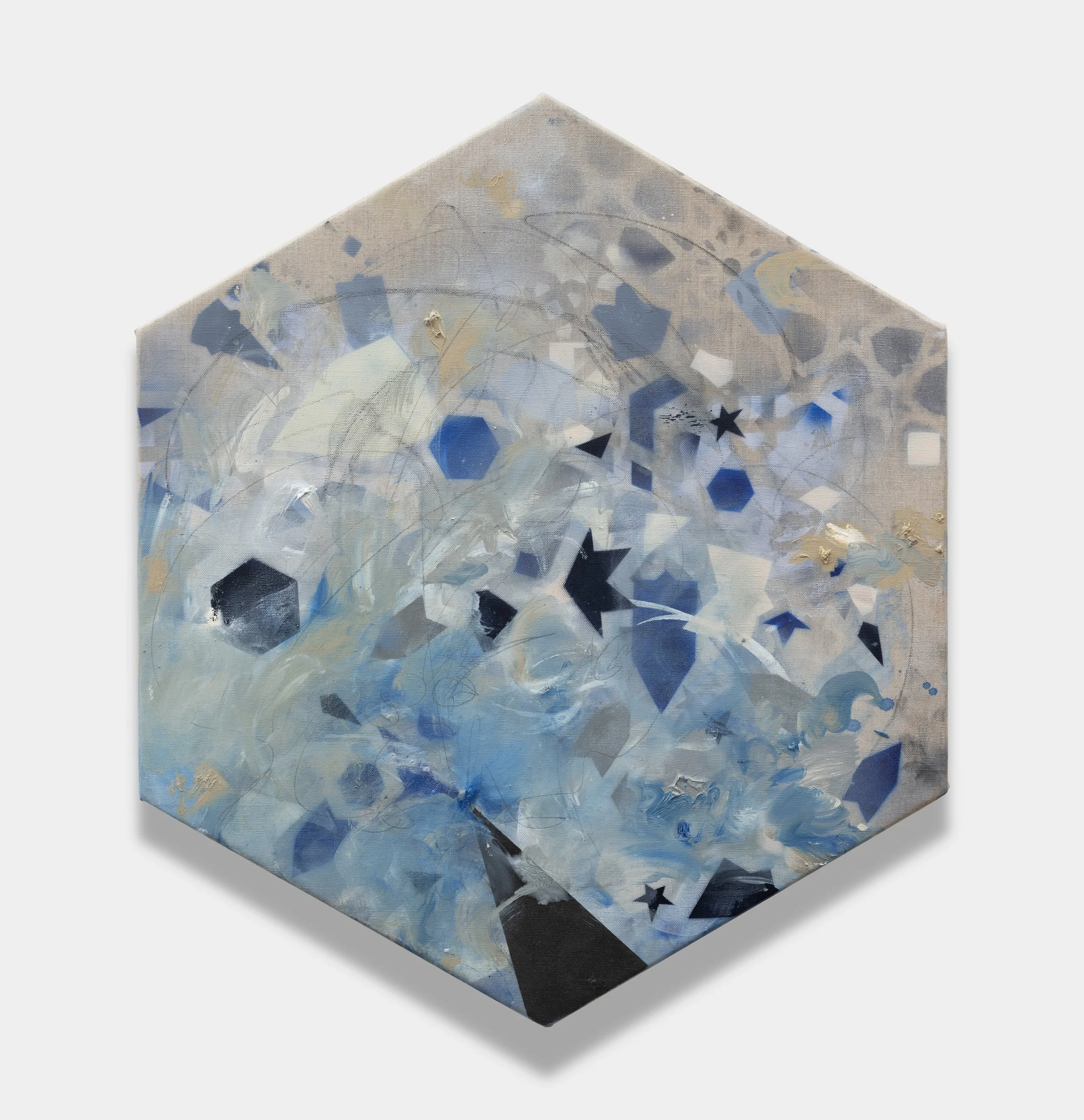  A Sacred Blue , 2026 
oil, acrylic, and graphite on linen 
26 x 22½ in | 66.04 x 57.15 cm

