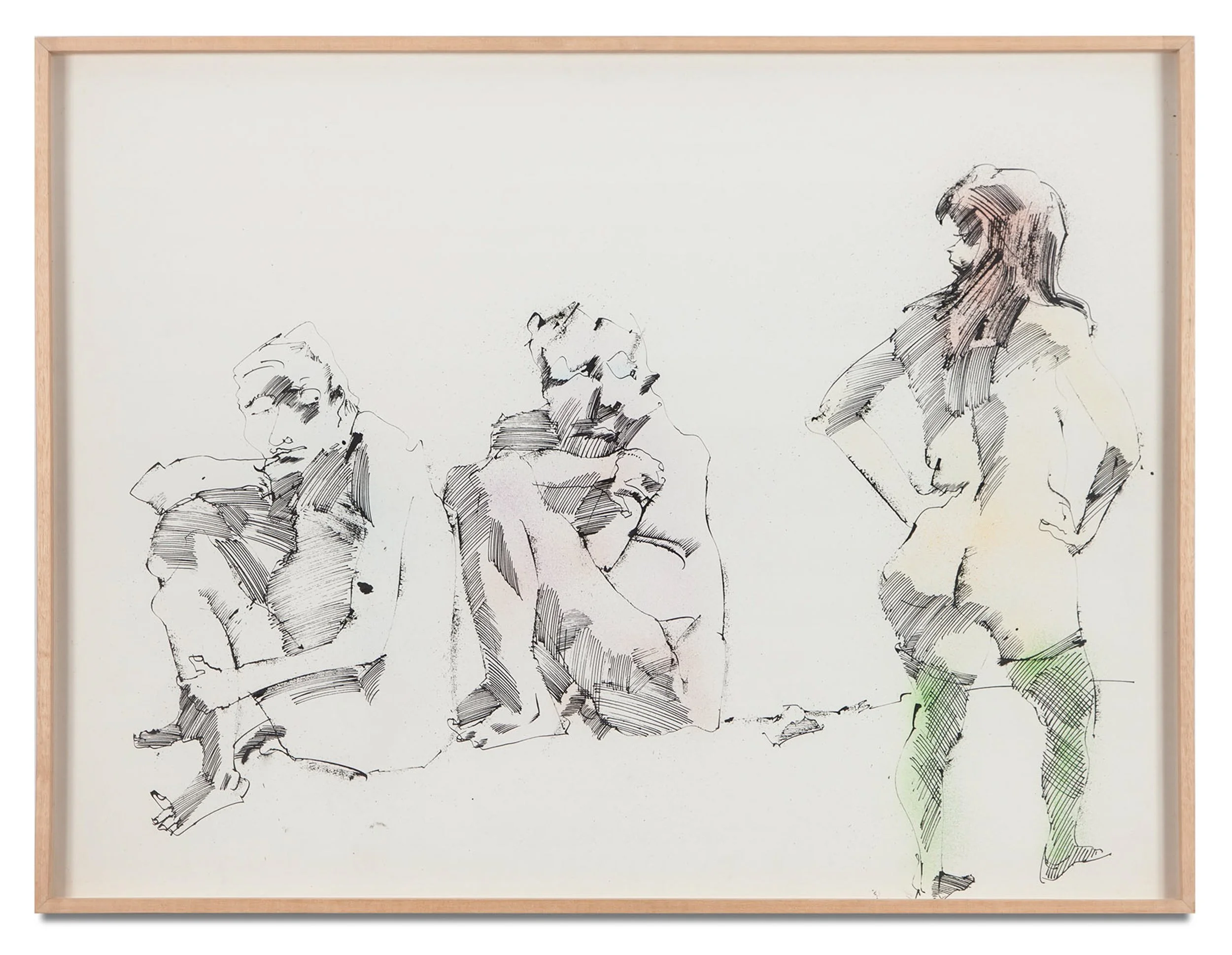  Untitled (F-5) , 1966 
airbrush and ink on board 
30 x 40 in | 76.2 x 101.6 cm
