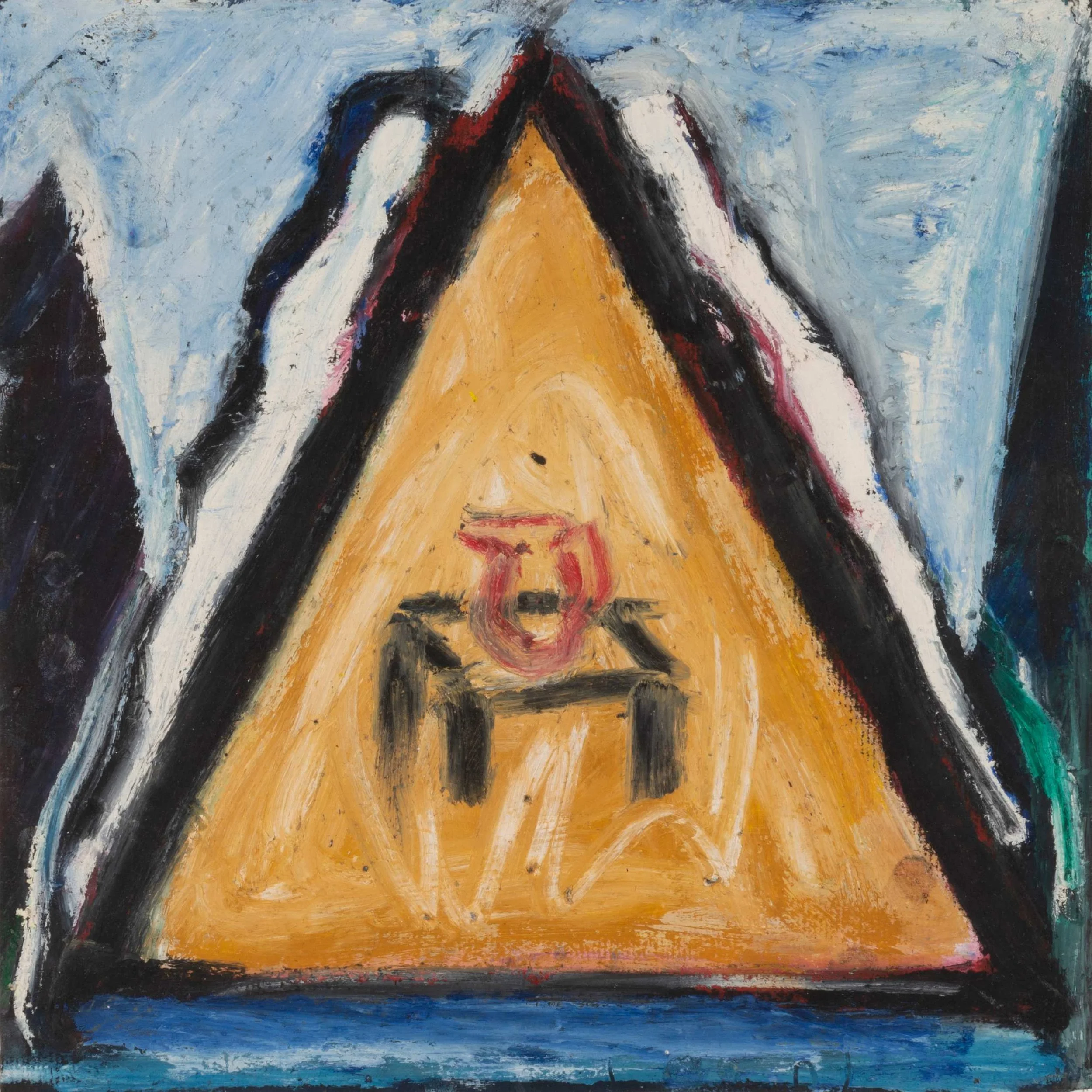  home , 1982 
encaustic on paper
 
16 1/2 x 16 1/2 in