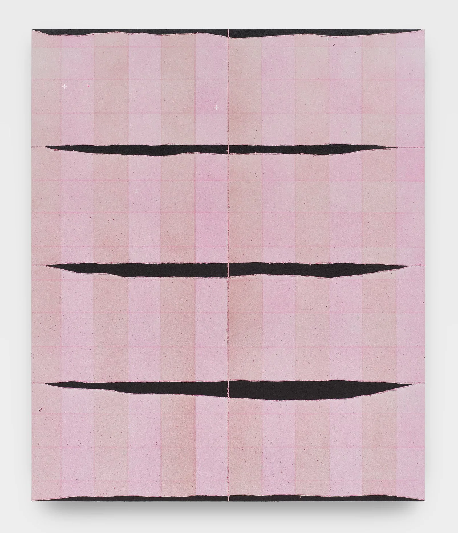  If Not, Winter/No Pain , 2024  
acrylic, ash, salt, resin, flowers on canvas  
72 x 60 in | 182.9 x 152.4 cm