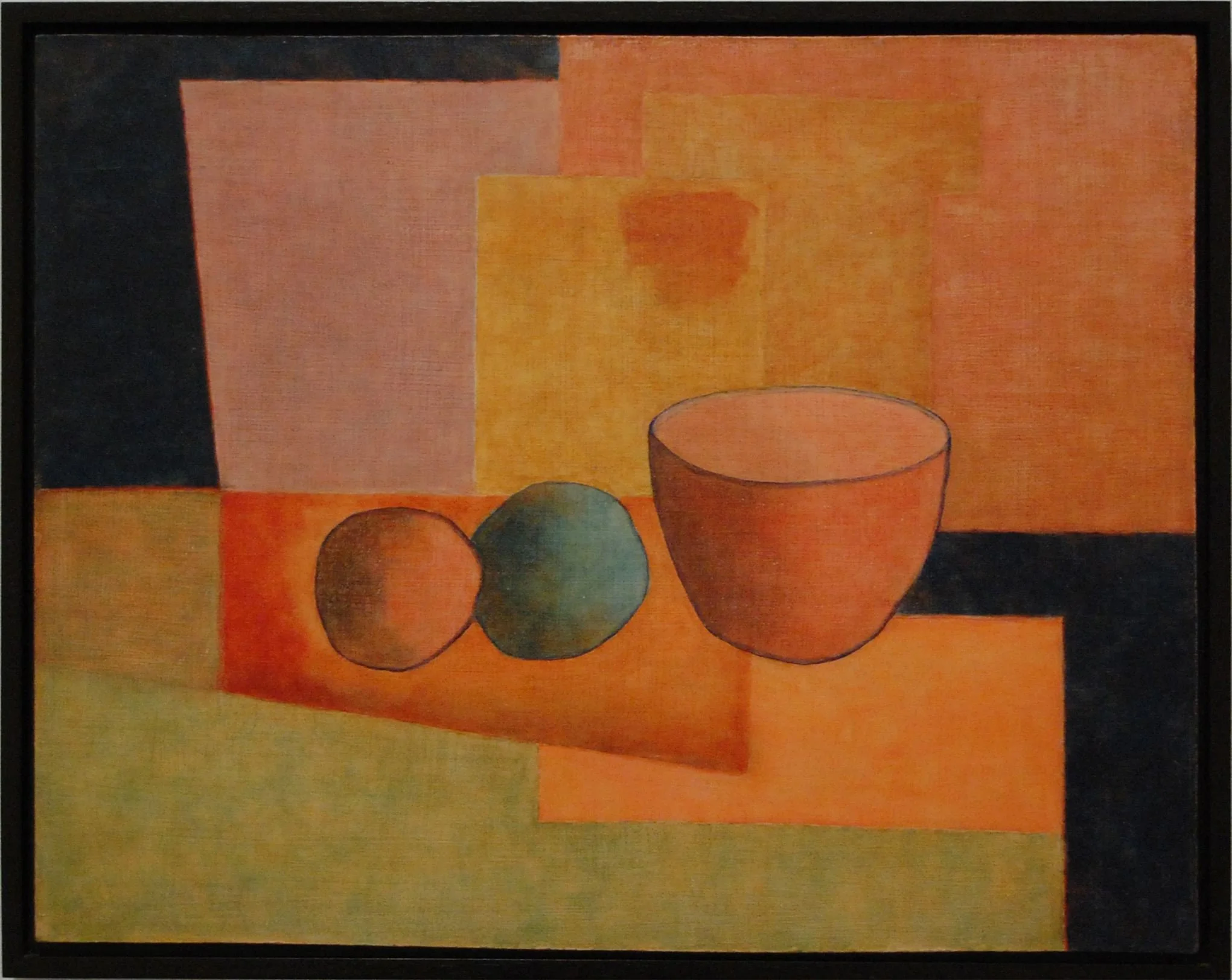 John McLaughlin 
 Untitled (Still Life) , 1947 
oil on Masonite 
16 x 20 in | 40.6 x 50.8 cm