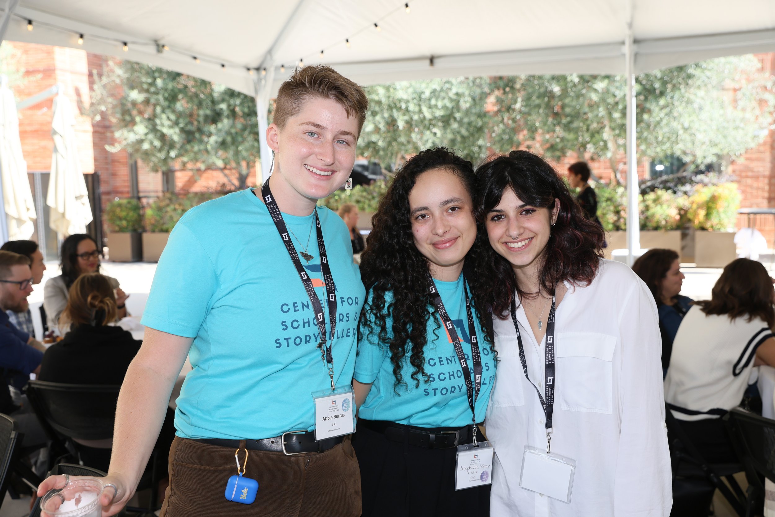  Abbie Burrus (CSS Research Coordinator) with Stephanie Rivas-Lara (CSS Youth Engagement Manager) and Jasmine Sorgen (YMR Program Teen) 