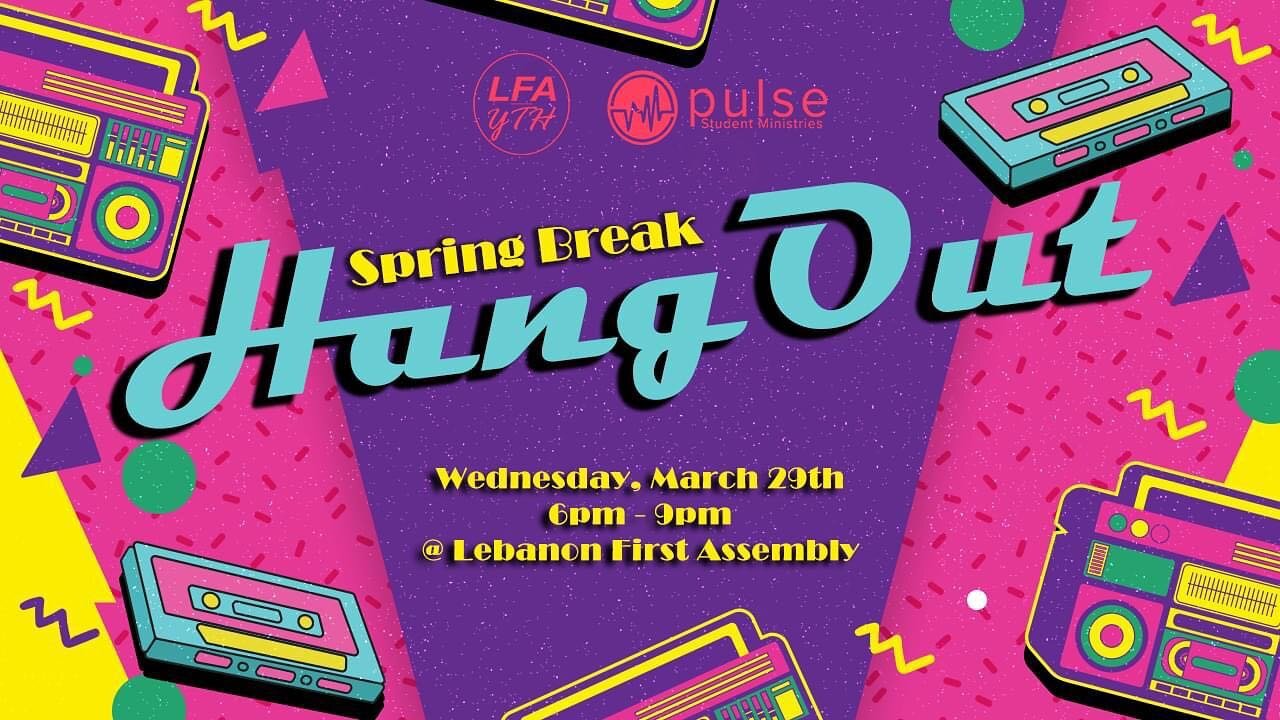 Mark your calendars! We're teaming up with Pulse Student Ministries of Sweet Home Hope Church to have a night of games, food, and a special guest speaker! #lfayth #pulse #springbreak