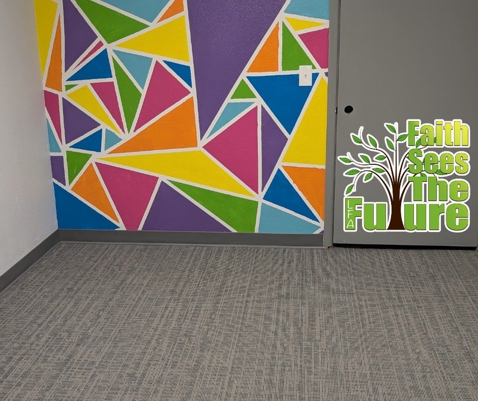 The carpet was installed today in our LFA Kids future Check-in station.

#lebfirst #faithseesthefuture #lfakids #lebanonoregon #pnwchurch