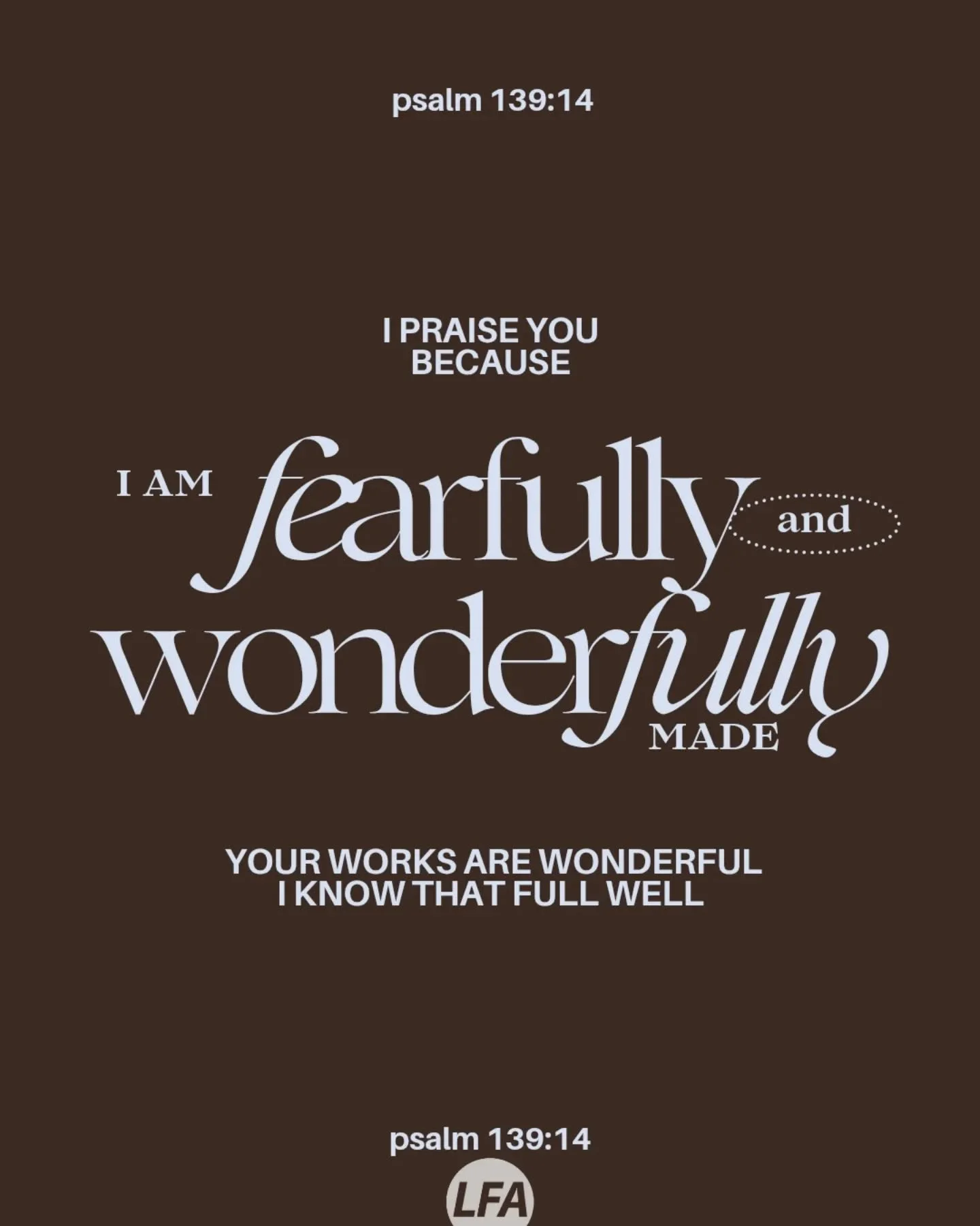 📌 Evening Reminder
📖 Psalm 139:14