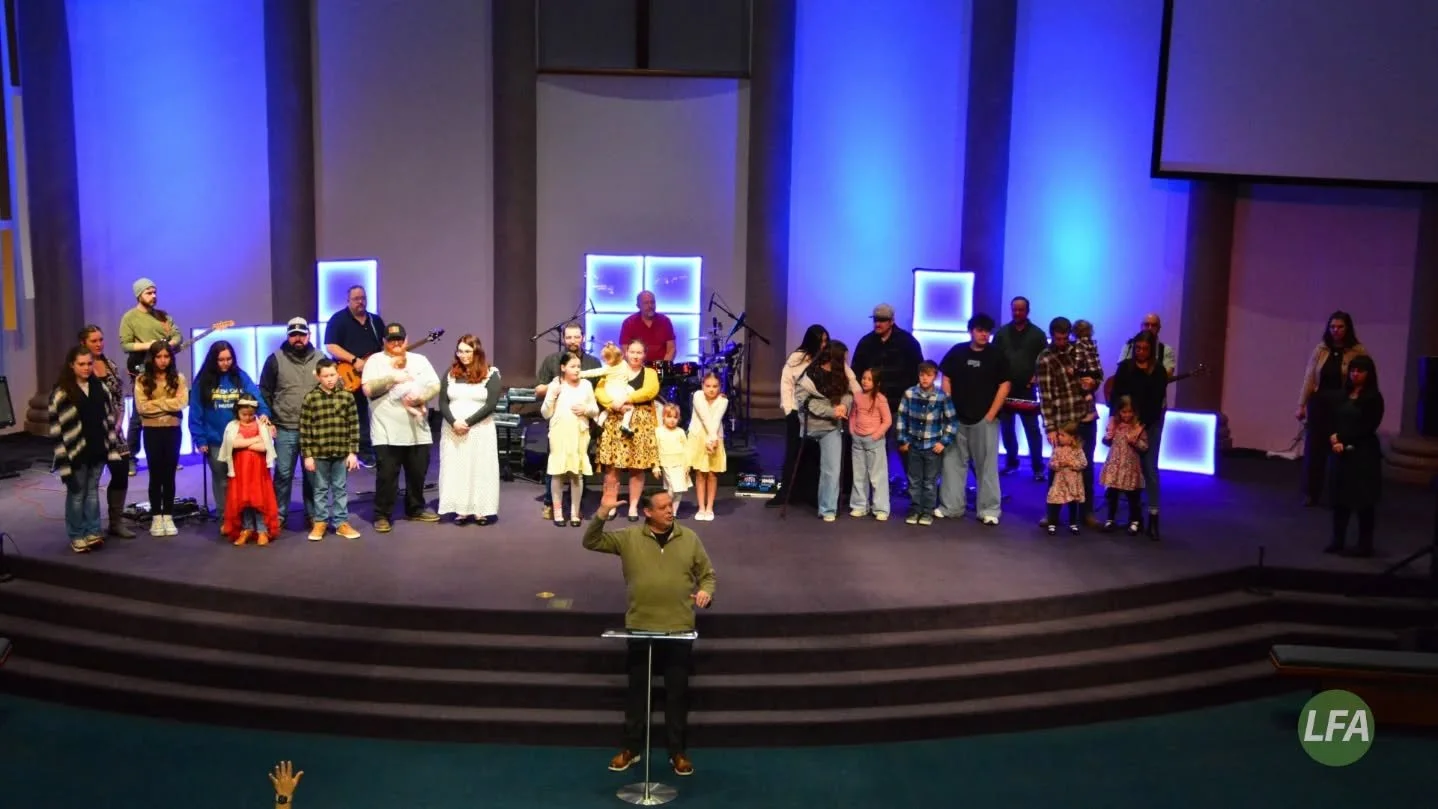 📷 Child Dedication photo sneak peek from today's Sunday Service