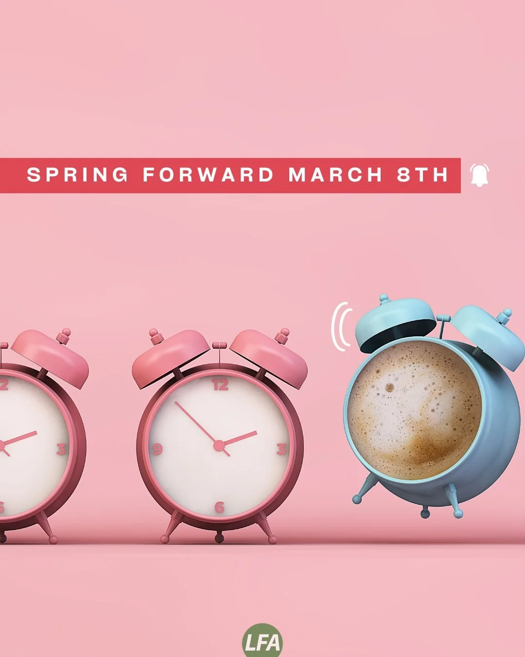 ⏰Don't forget to set your clocks ahead one hour before you go to bed tonight. We look forward to seeing you tomorrow at LFA.