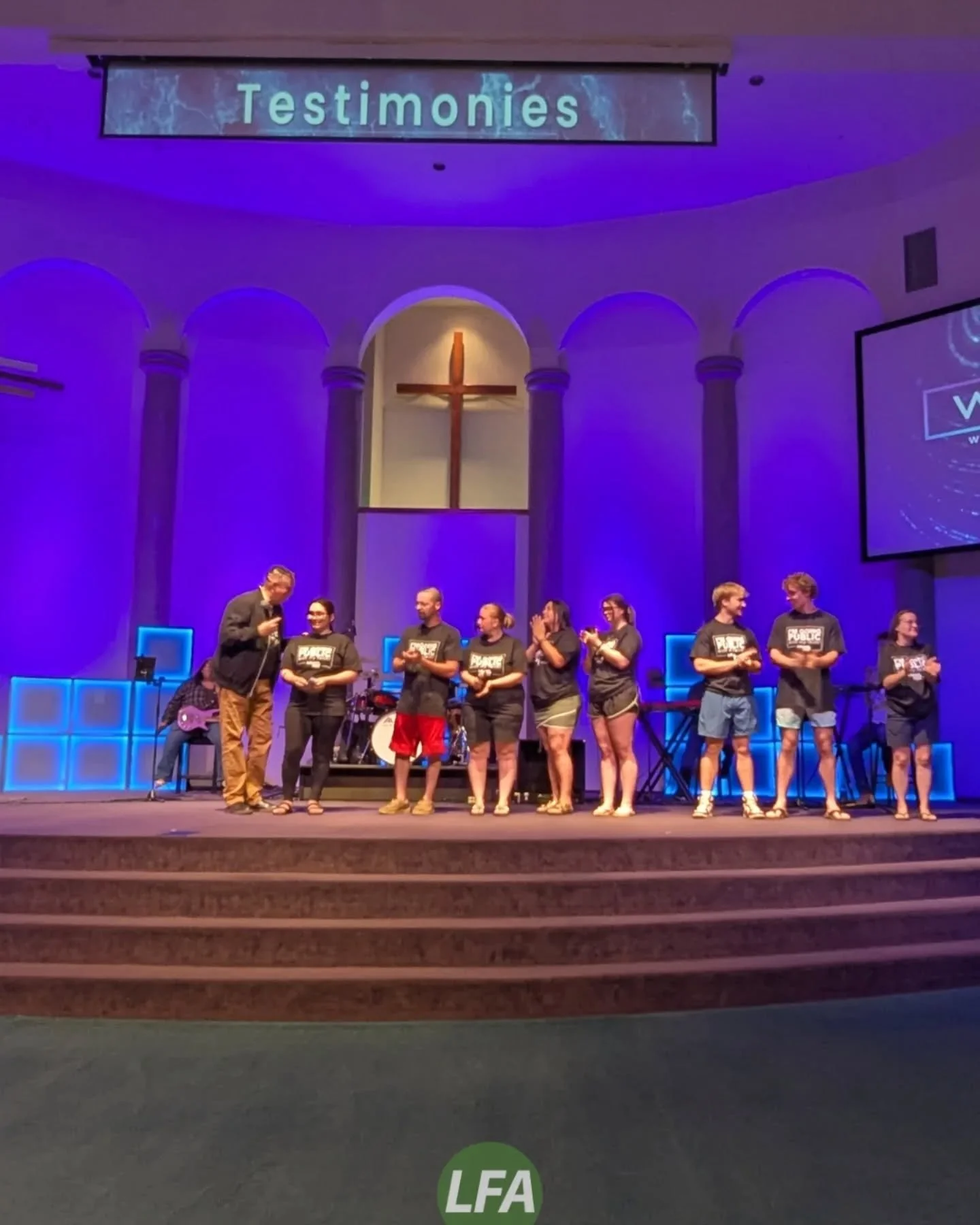 One part of Water Baptism, at LFA, includes each person sharing their personal testimony. Sharing a personal testimony can come with all sorts of emotions and isn't always the easiest thing to do. Especially if you're not used to being in front of a 