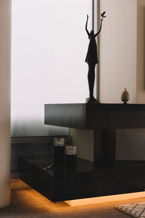 Luxury condominium interior, Art Residences by the Denver Art Museum — designed by Rebecca Rhodes, Blur.