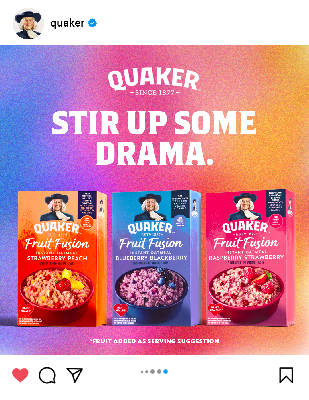 Quaker Fruit Fusion Portfolio II  1x1