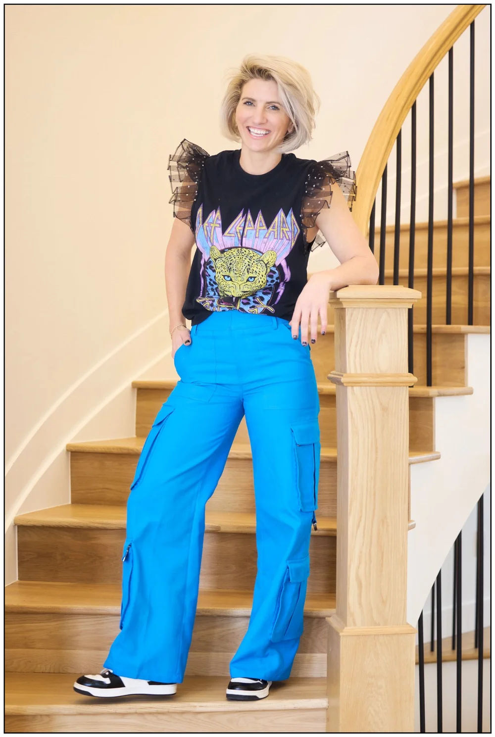Full-length environmental brand portrait photographed on location in Denver