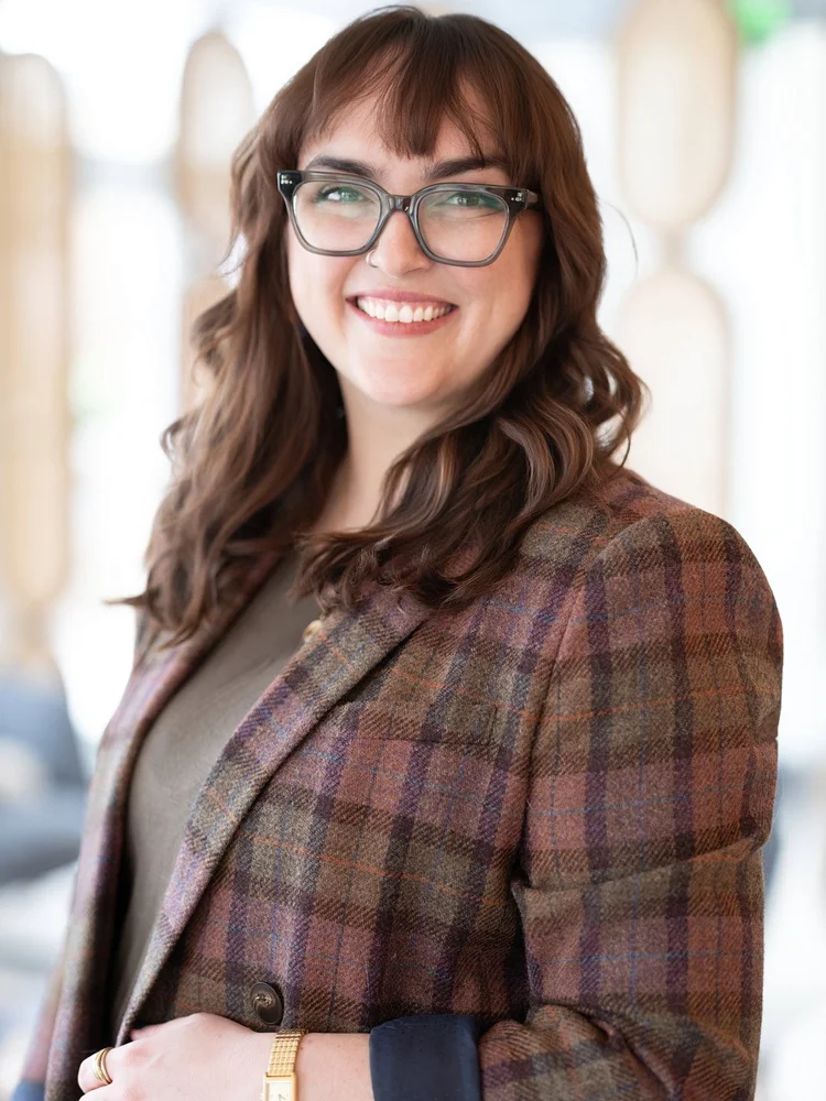 Standing environmental portrait for speaking and press use, Denver branding photography