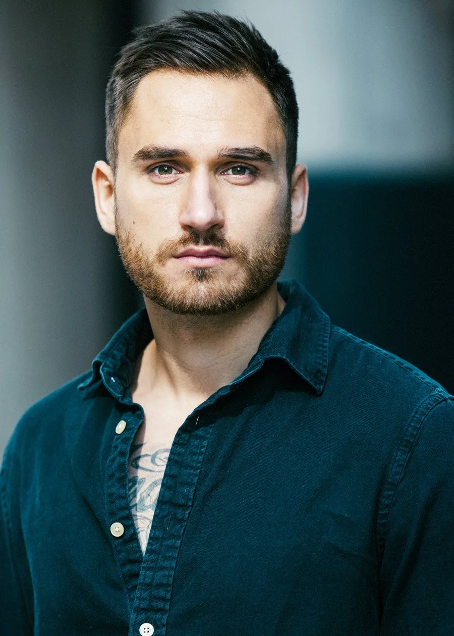 Cinematic male actor headshot