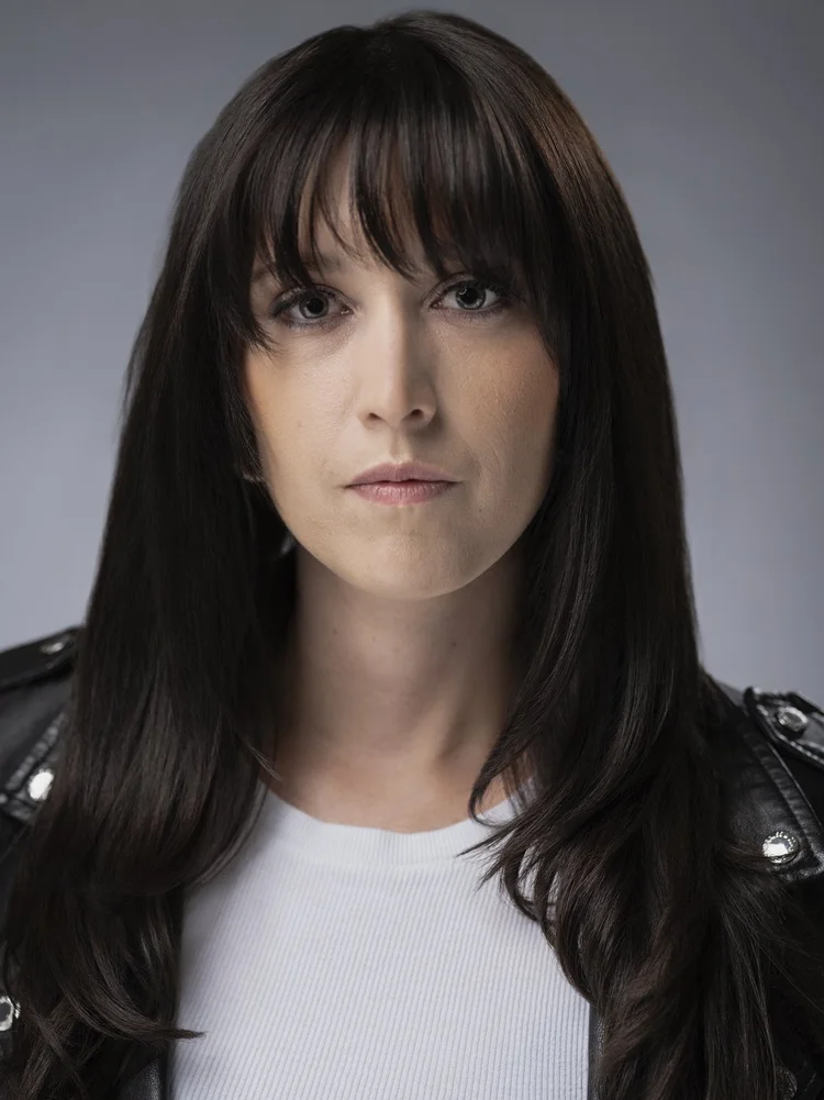 Theatrical actor headshot with directed expression, Denver headshot photographer for actors