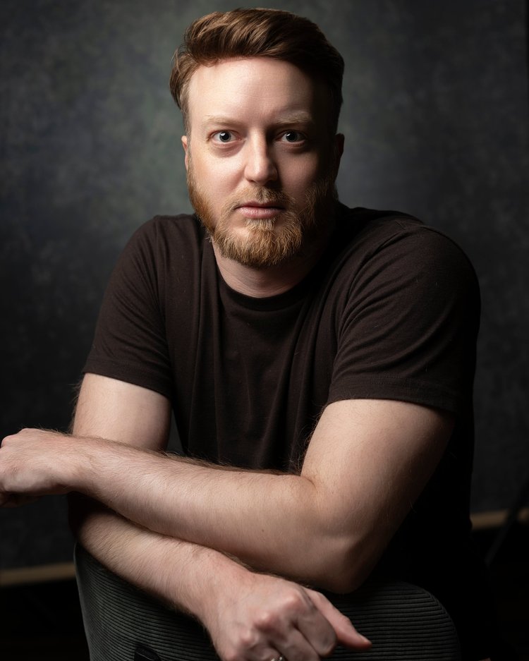 Male actor headshot for theatrical casting, Denver actor headshot photographer