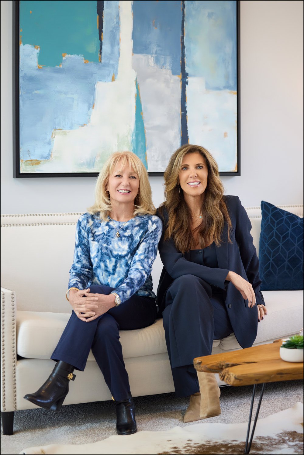 Two business partners photographed together for an About page — Denver brand photography