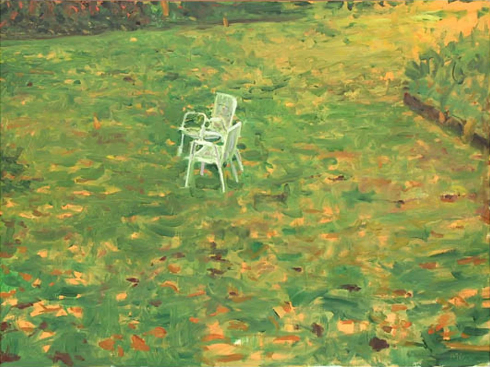 Fall Garden - 2 Chairs II, 1977