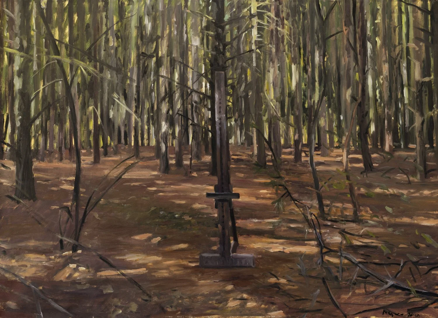 Untitled (Easel in the Woods, Walden Pond), 1976