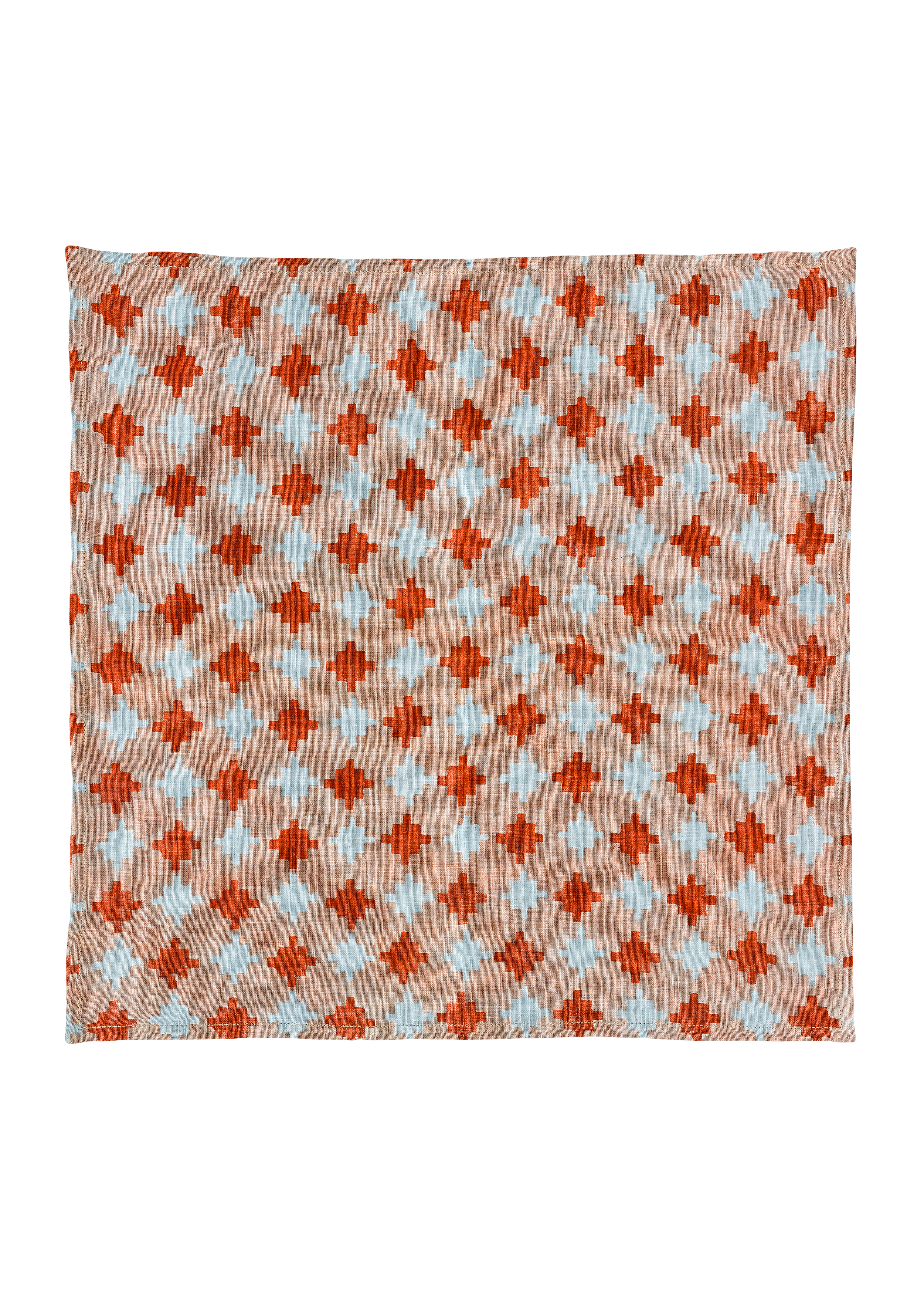 Stepwell Linen Napkin, Red