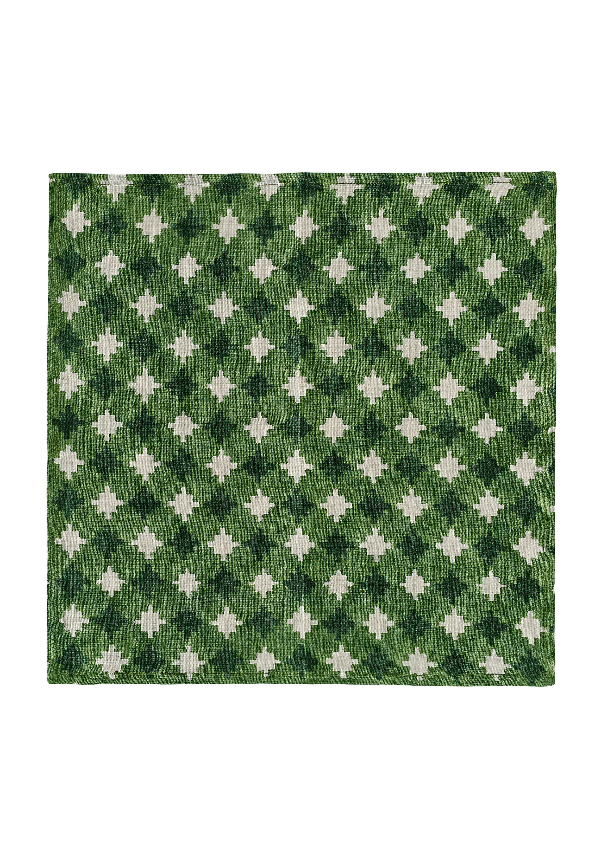 Stepwell Linen Napkin, Green