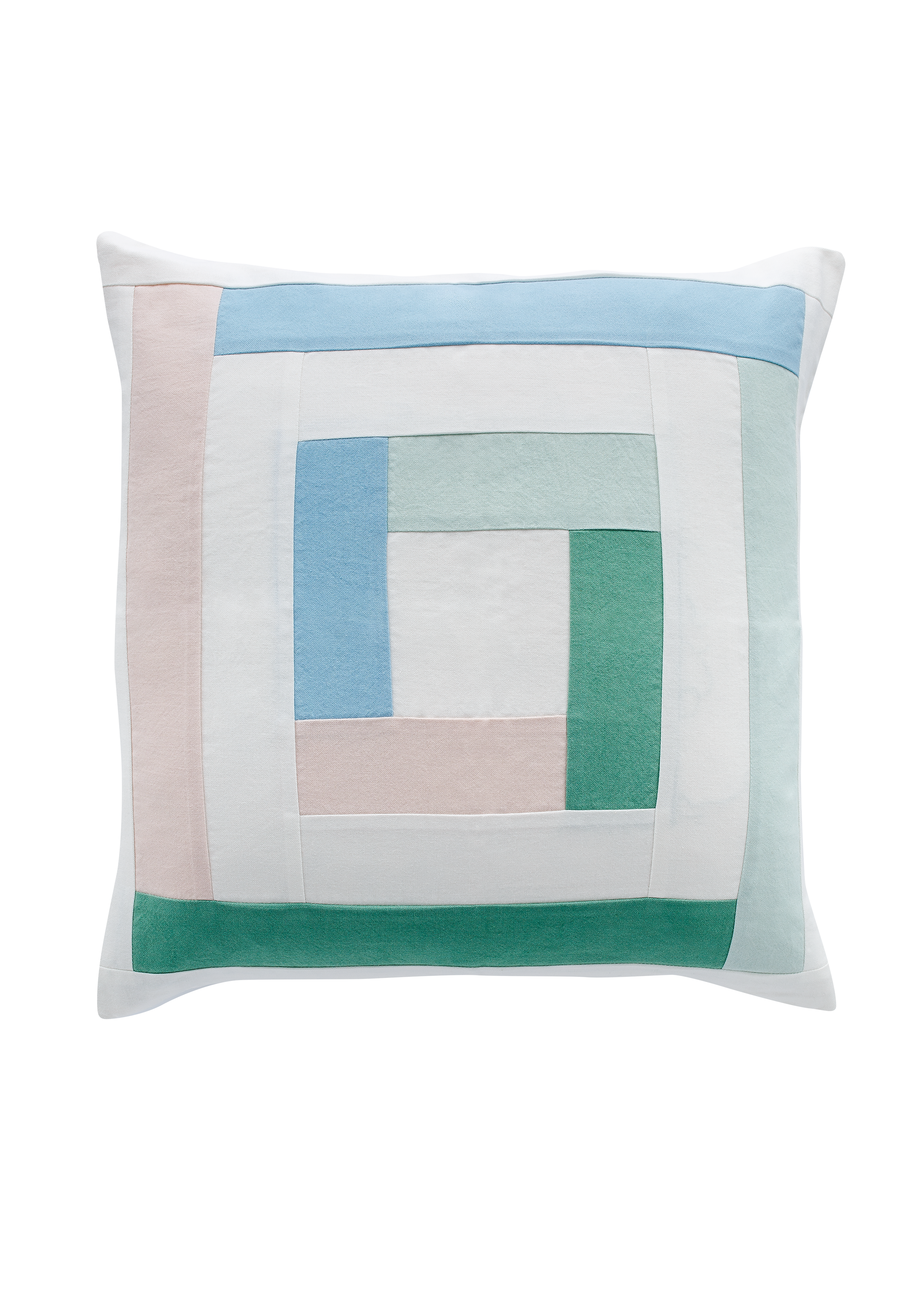 Patchwork Organic Cotton Cushion, Kashmir