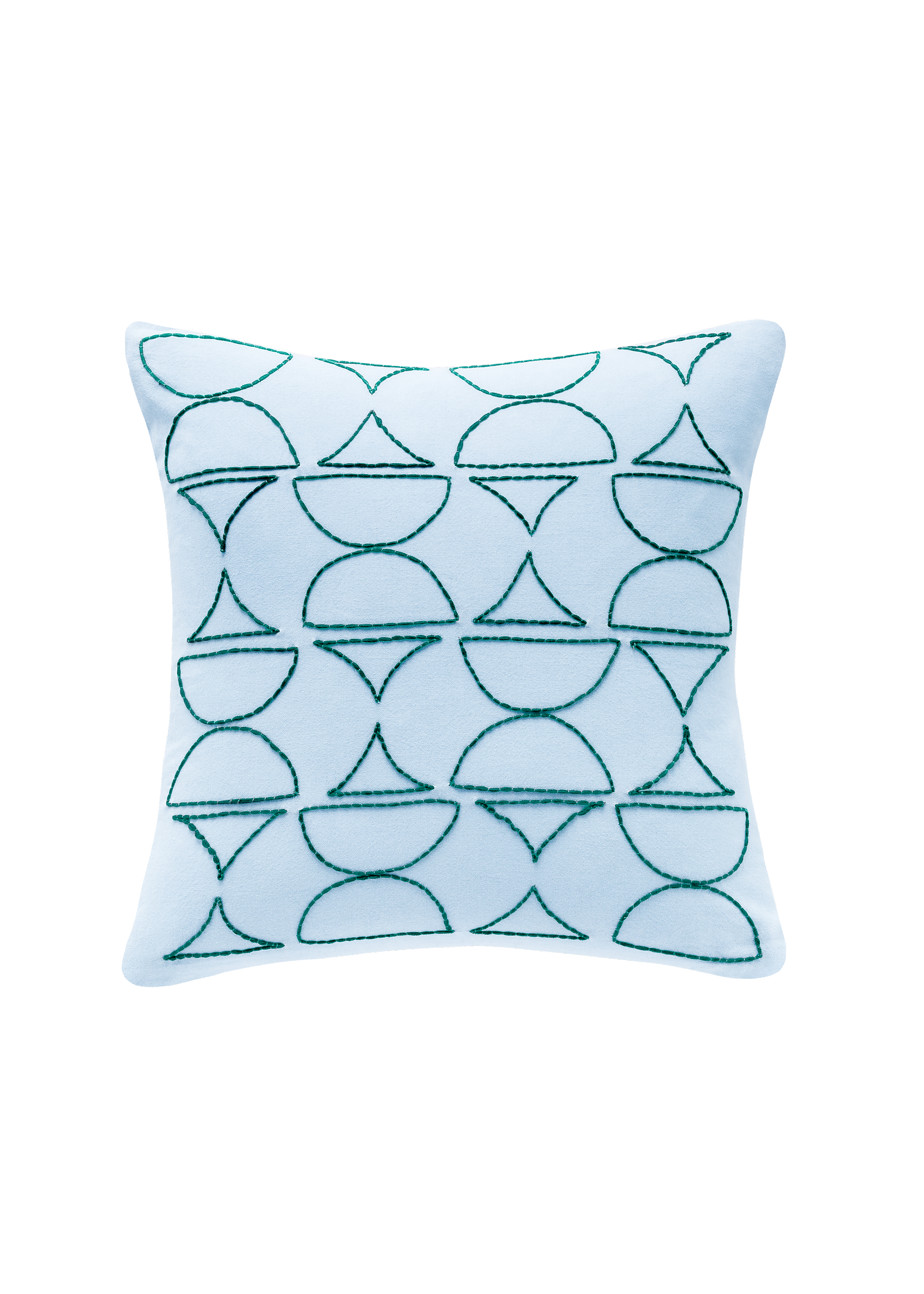Sanjina Organic Cotton Cushion, Dream Blue