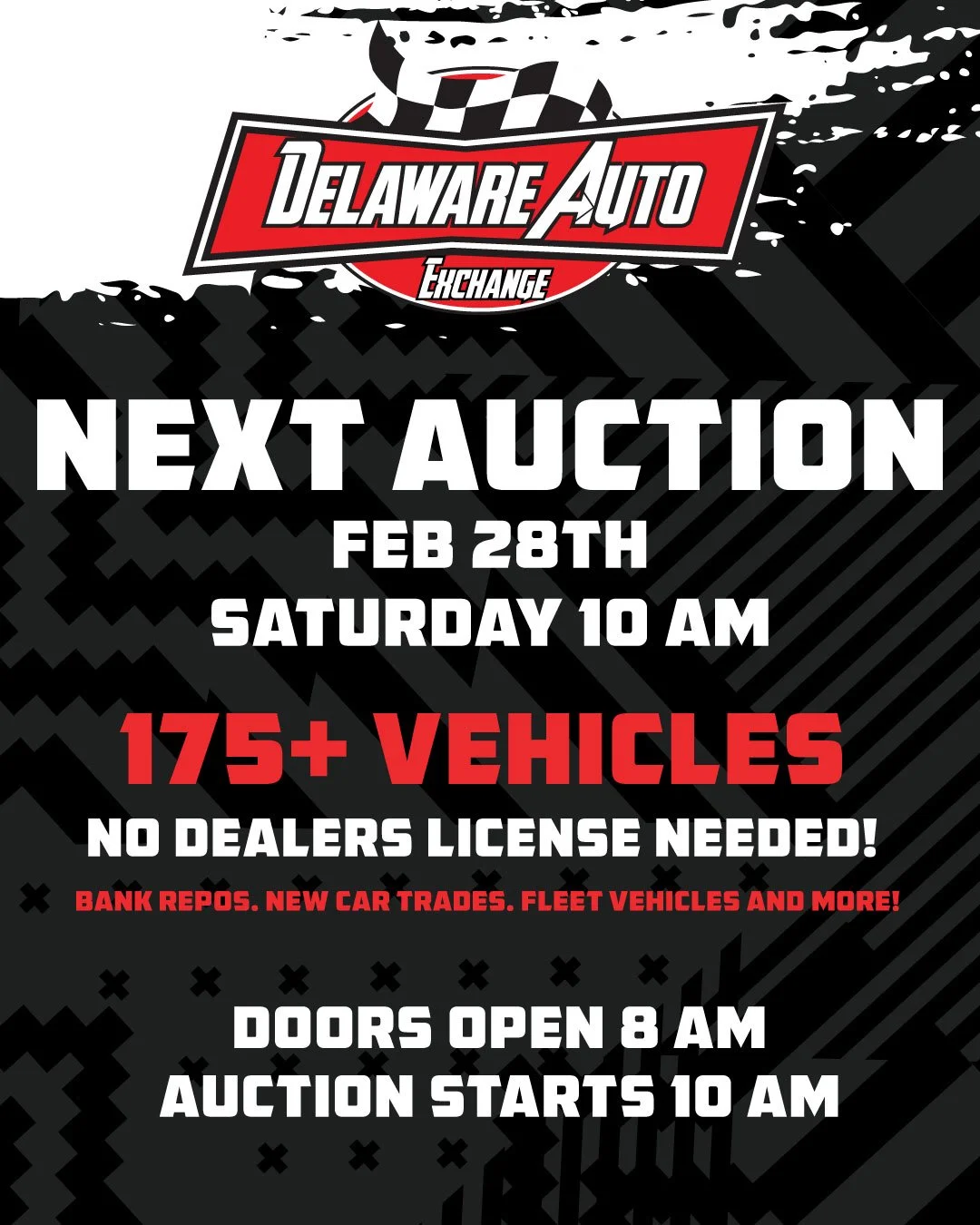 🚨 SATURDAY AUCTION &ndash; 175 VEHICLES READY TO GO 🚨

This is not a small sale.
This is a STACKED 175-vehicle lineup.

🚪 Doors Open: 8:00AM
🔔 Auction Starts: 10:00AM SHARP

Cars. Trucks. SUVs.
Budget rides. Daily drivers. Dealer trades.
Somethin