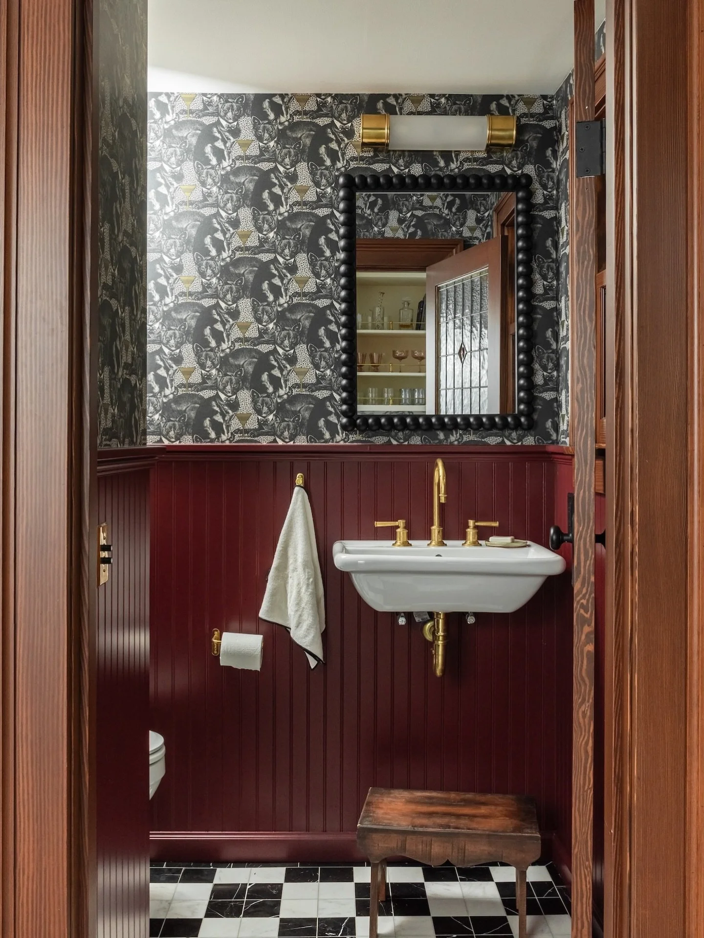 Witnessing this little powder room come to life was such a fun process. Every detail you see was chosen by the homeowner, whose eye for color and pattern made this historical home come alive! 
Here&rsquo;s to collaborative design, thoughtful choices,