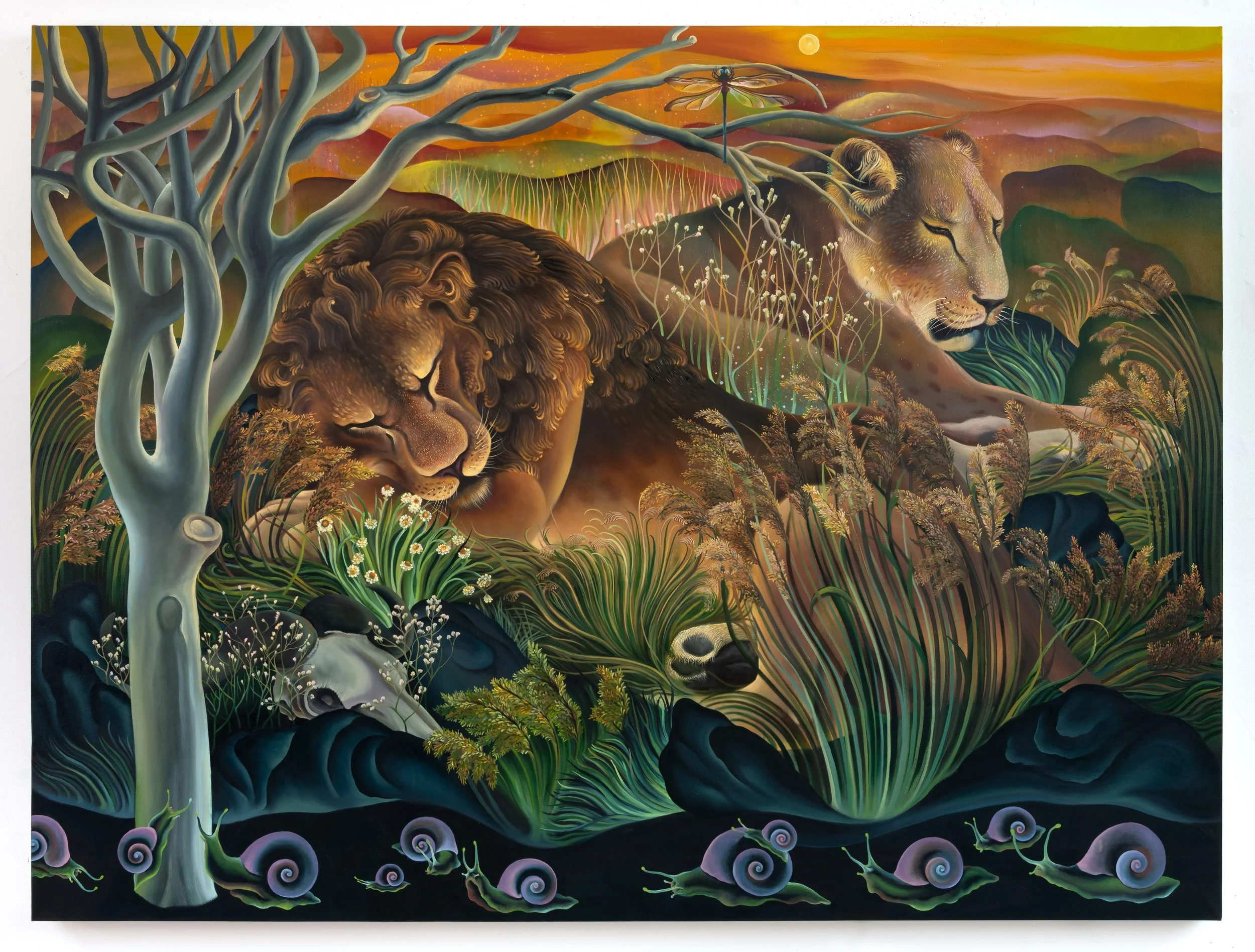    Once the World was Perfect   Oil on linen • 60 x 80 inches • 2024 