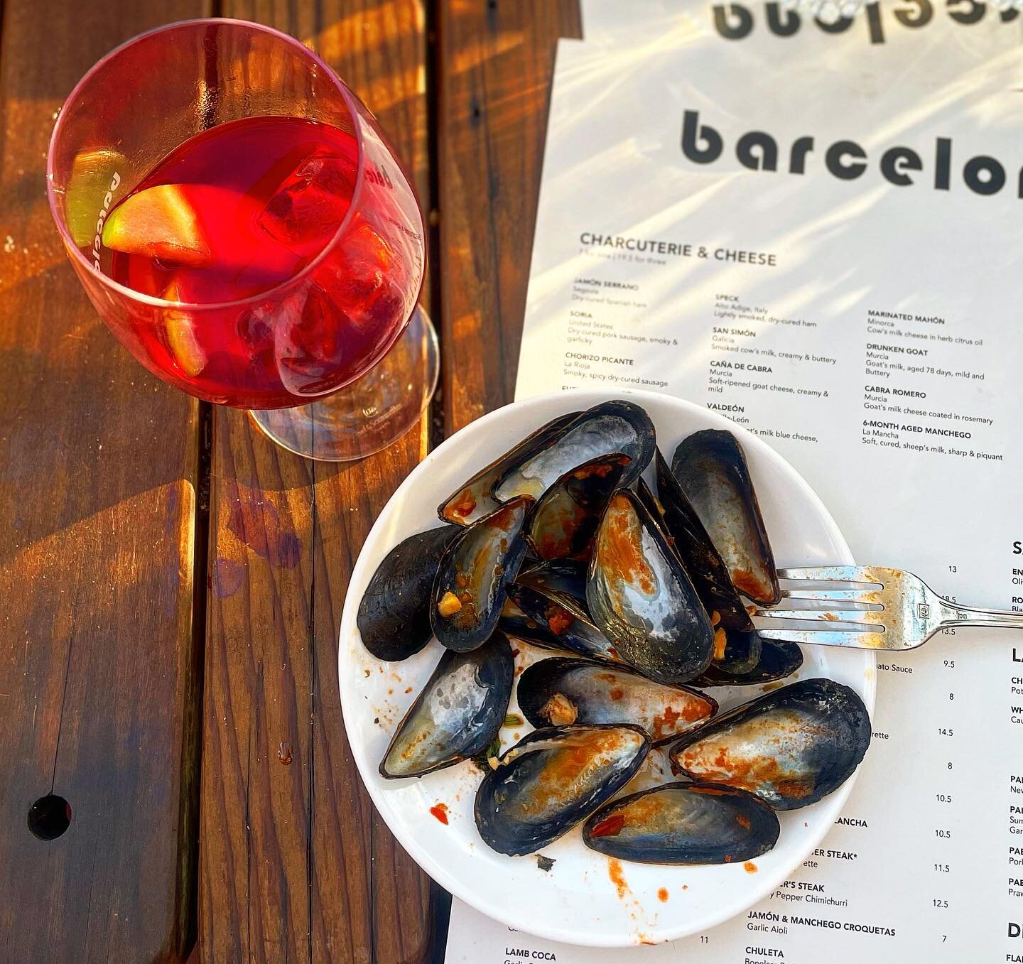 Mussels and sangria and many other things