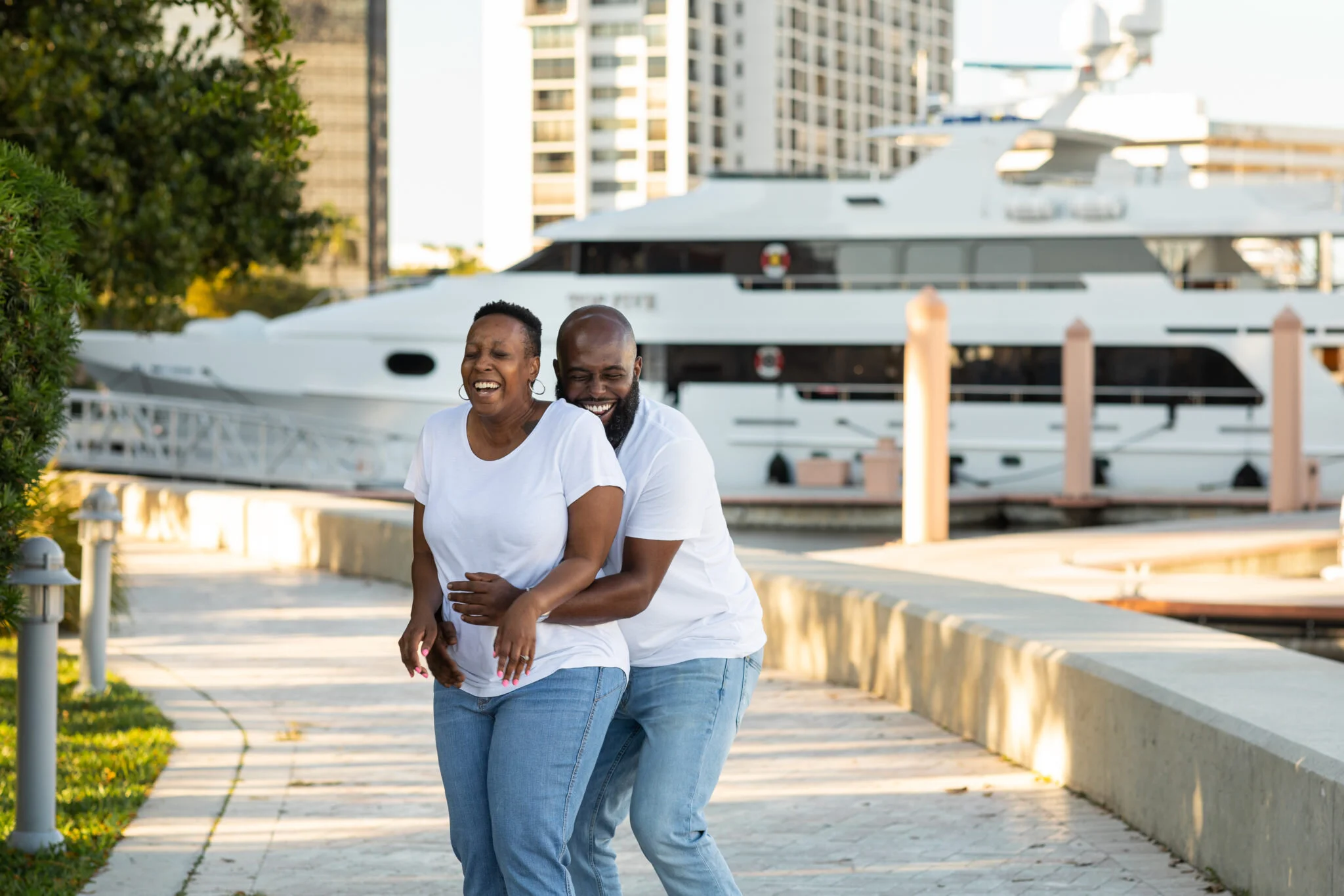 West Palm Beach Waterfront Engagement Session \\ Vanessa + Keith \\ West Palm Beach Engagement Photographer