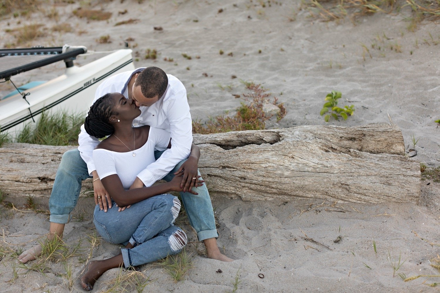  delray beach couples session newlyweds sailboats african american couples walking on the beach 