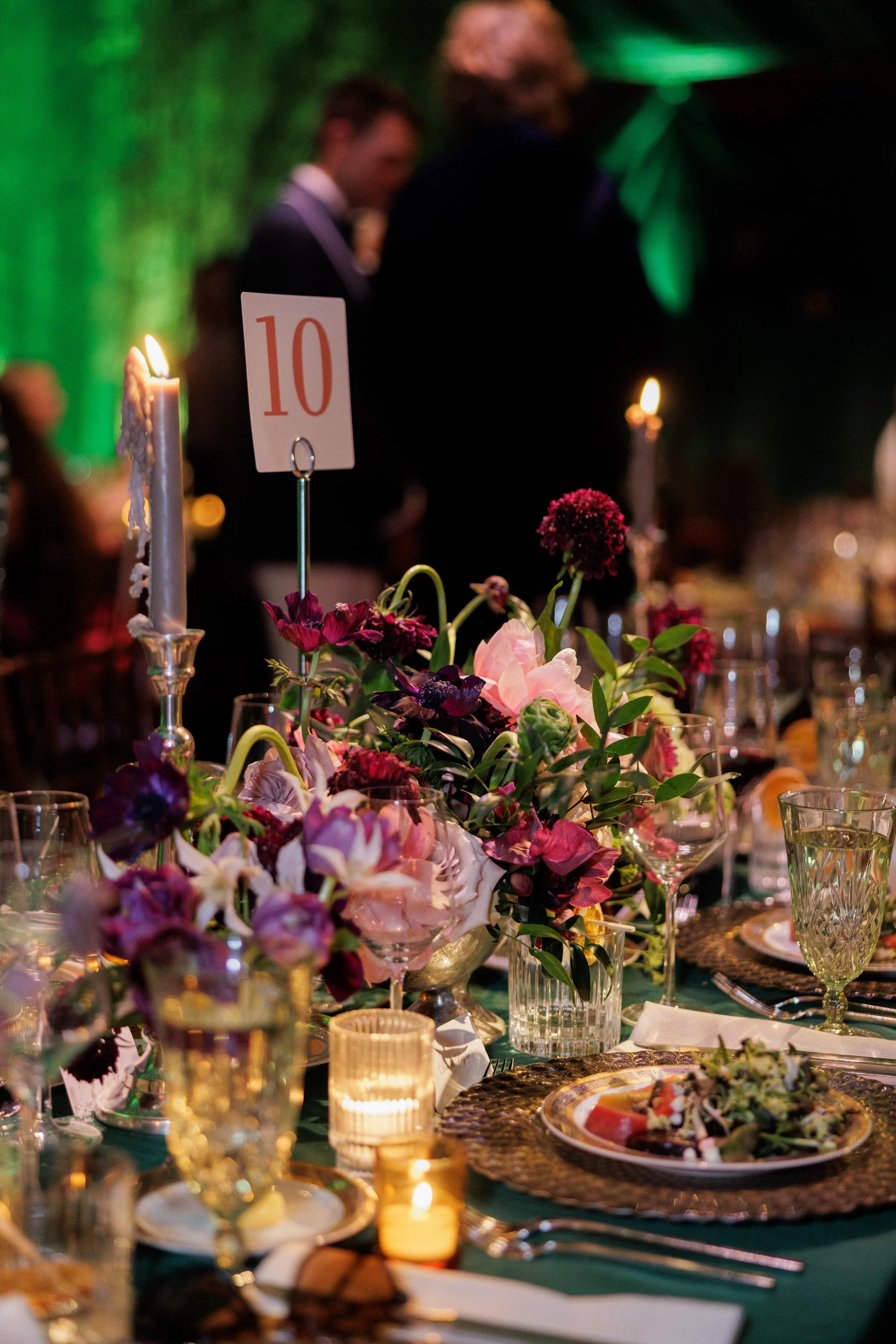 Elegant gala table setting at Palm Beach charity event