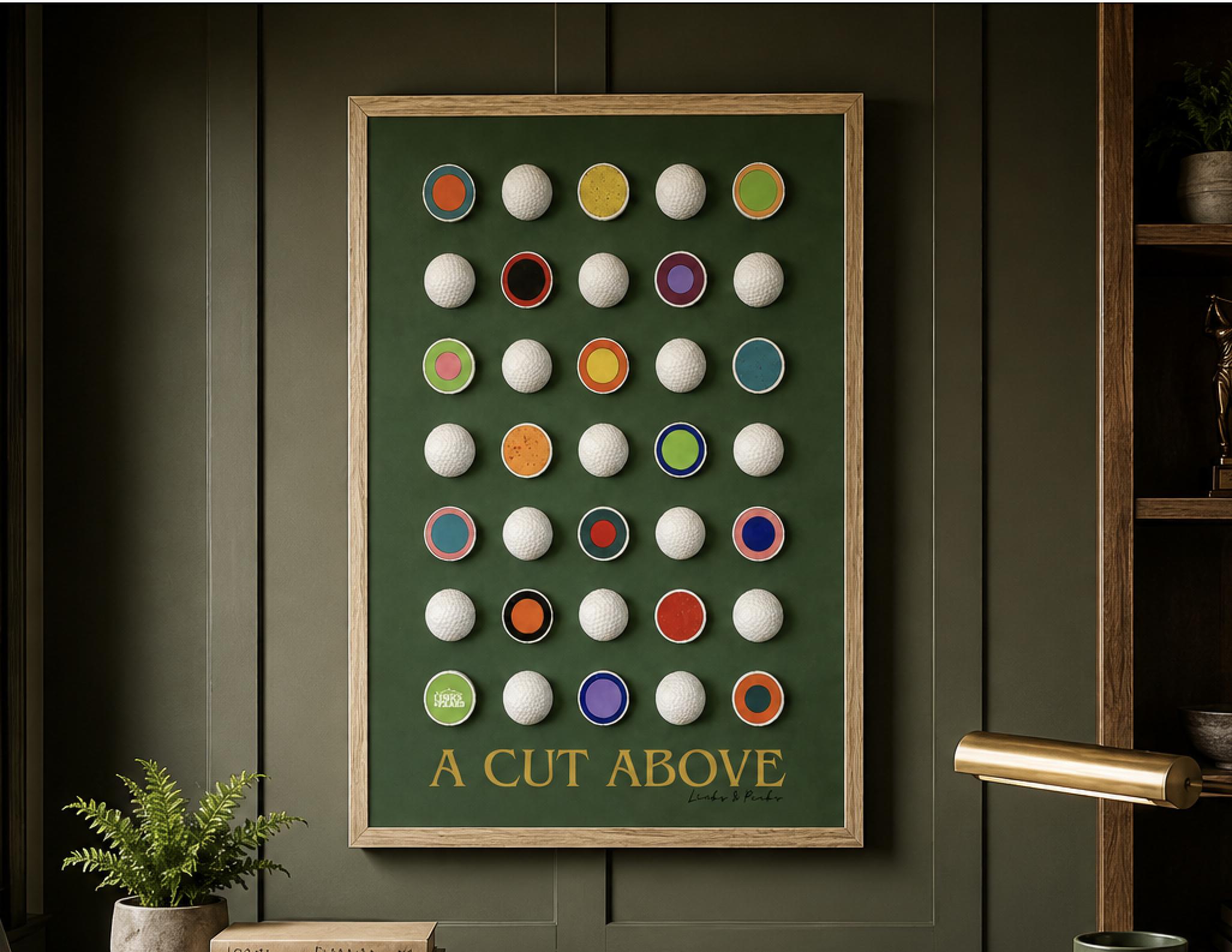 A Cut Above -  Golf Ball Framed Print