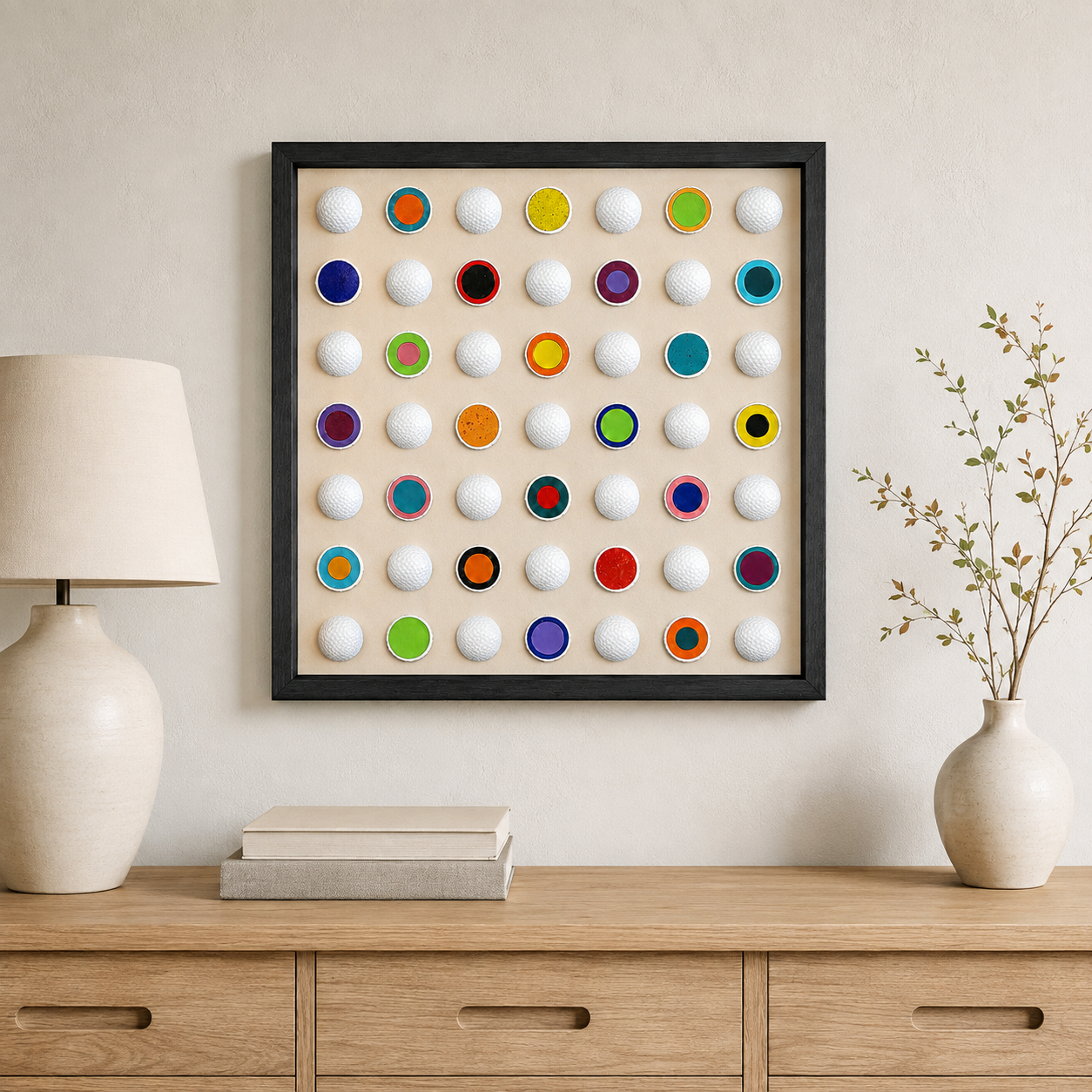 A Cut Above - 3D Golf Ball Wall Art - Framed Golf Sign - BUNKER