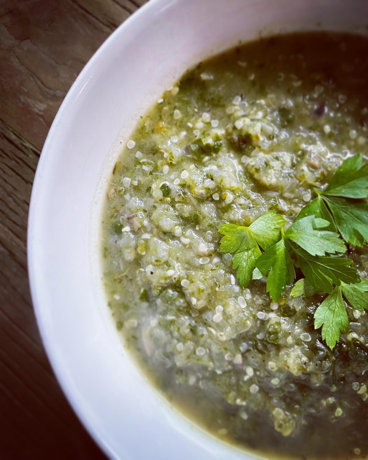 We were hiking in the Azores and returned with a stomach virus. Time for a healthy gut building and immune supportive soup! Cabbage feeds the good bacteria and boosts immune system, kale &amp; spinach contain a natural sugar that feeds healthy gut an