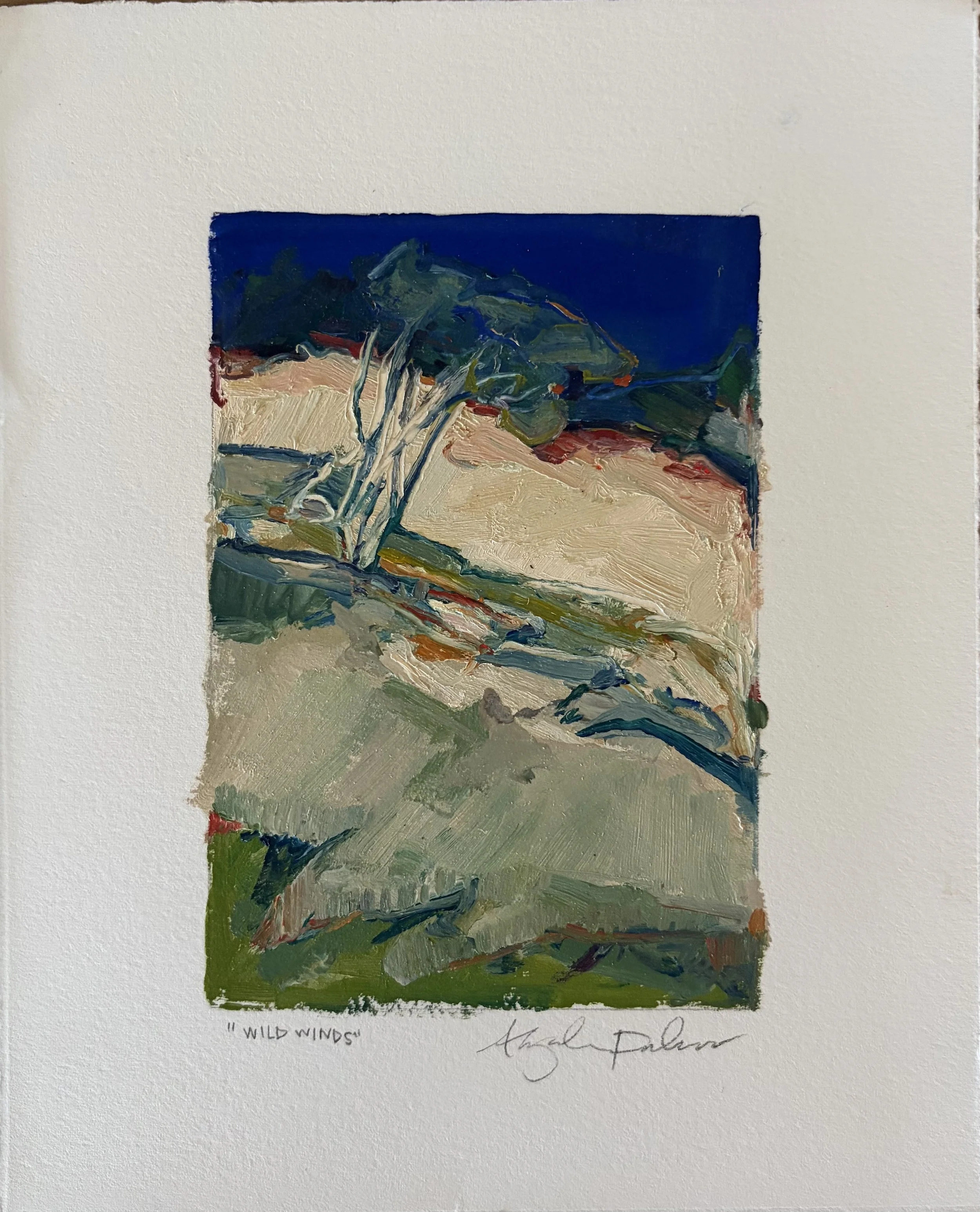 "Wild Winds" 8x10 Oil on Paper