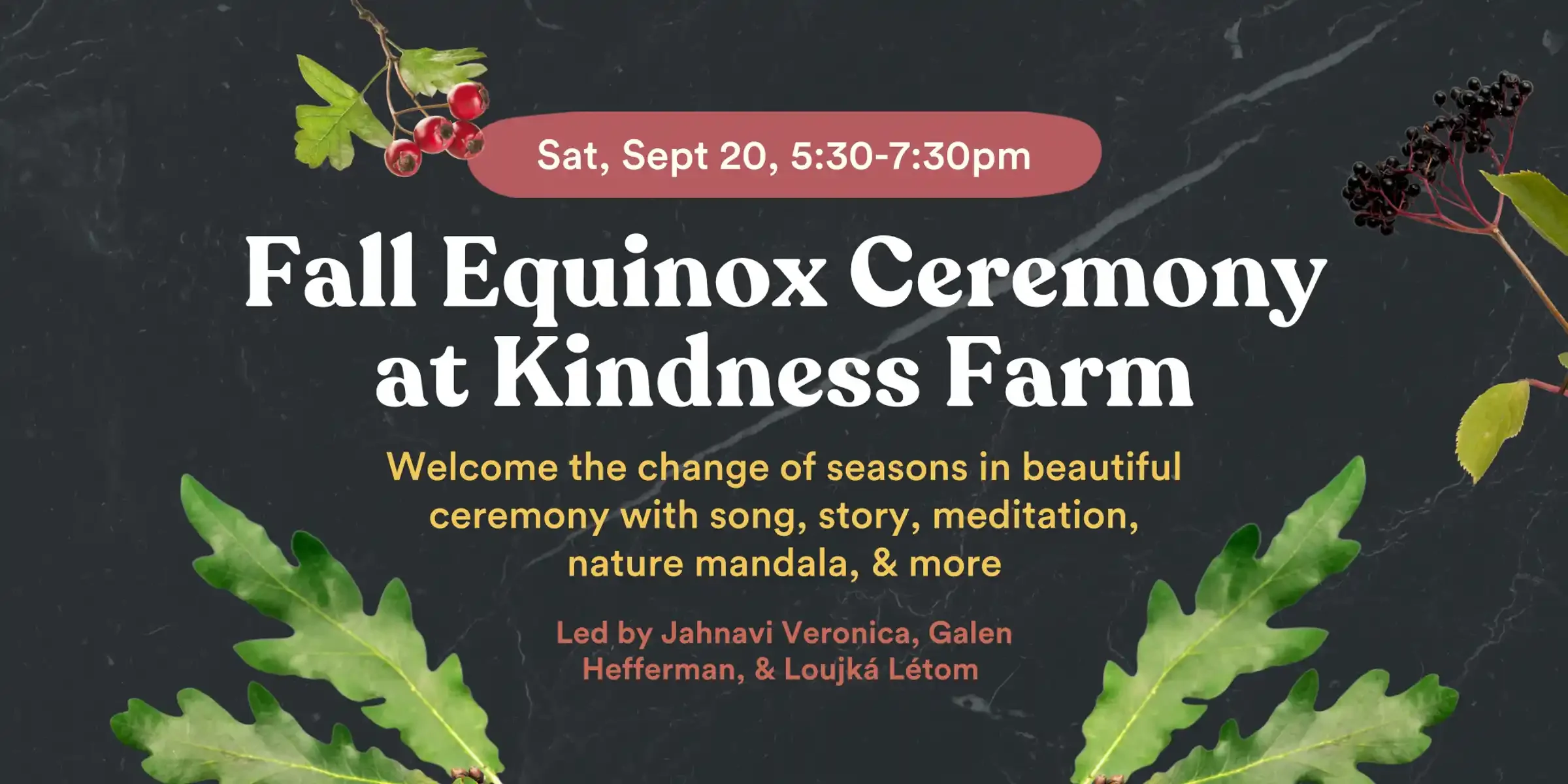 Fall Equinox Ceremony at Kindness Farm