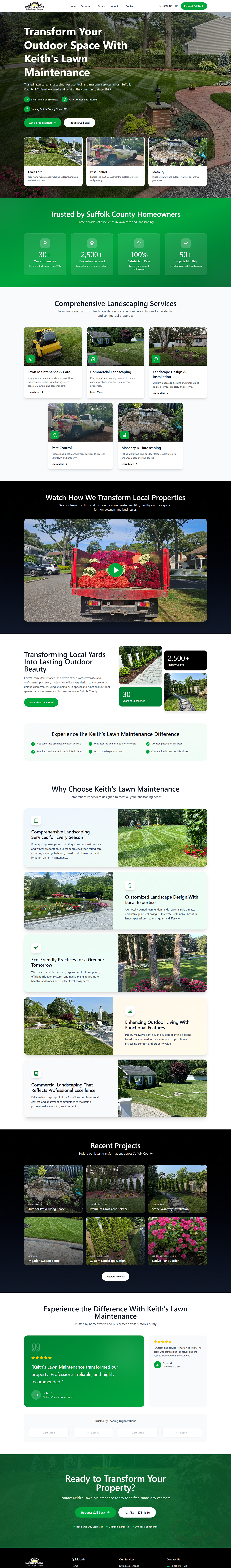 Keith's Lawn Maintenance Homepage #2