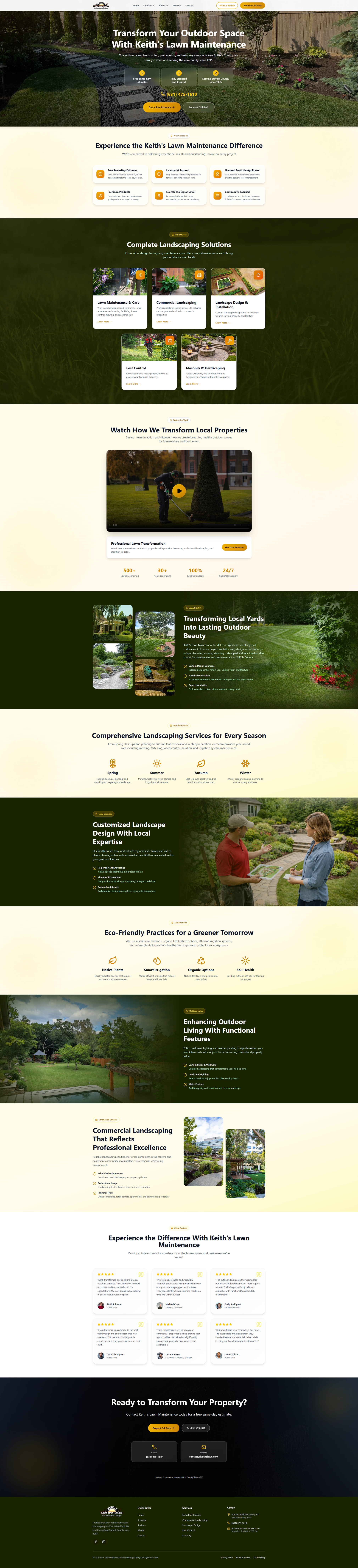 Keith's Lawn Maintenance Homepage #1